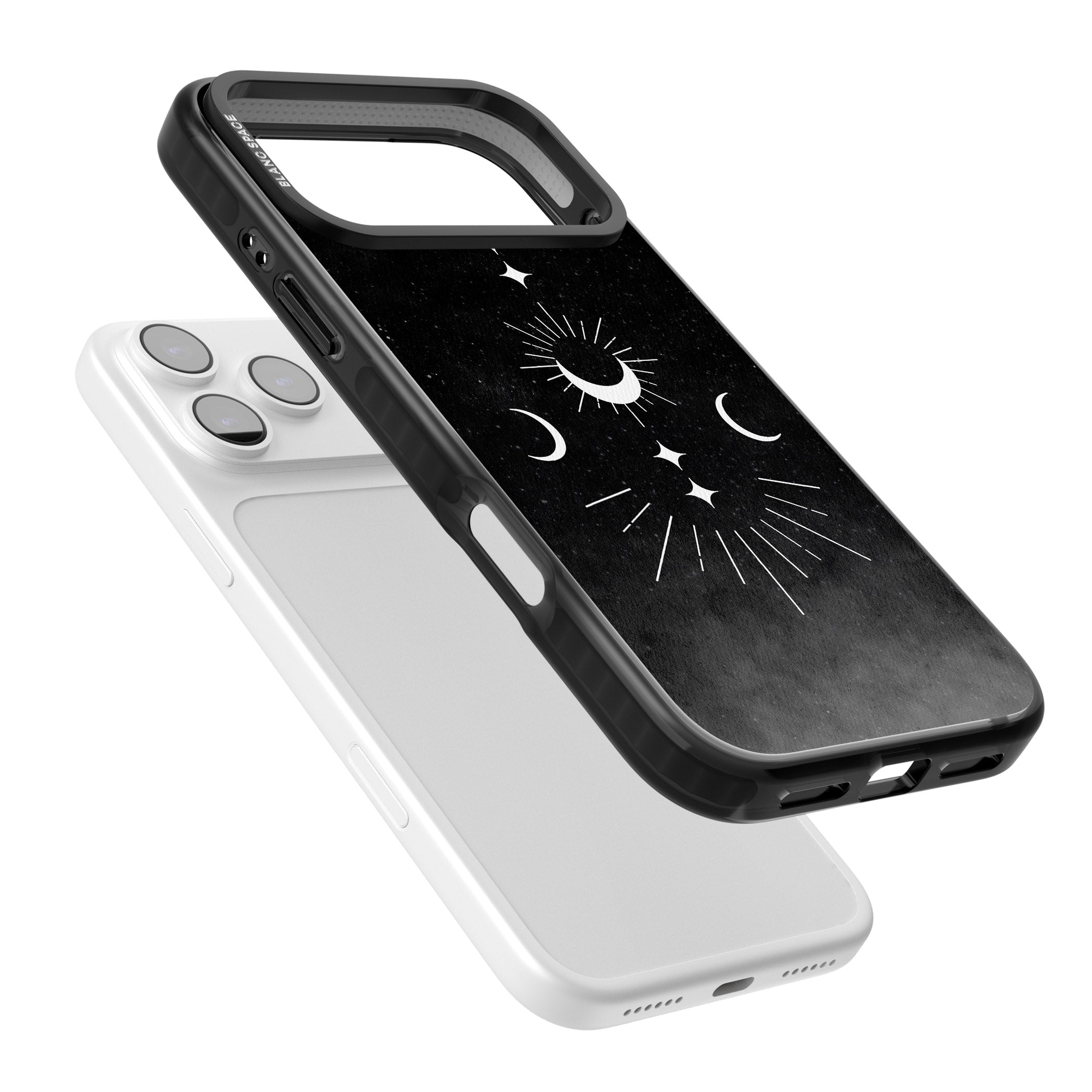 Lunar Mandala iPhone 17 Pro Max Impact Pro Black Phone Case Colours