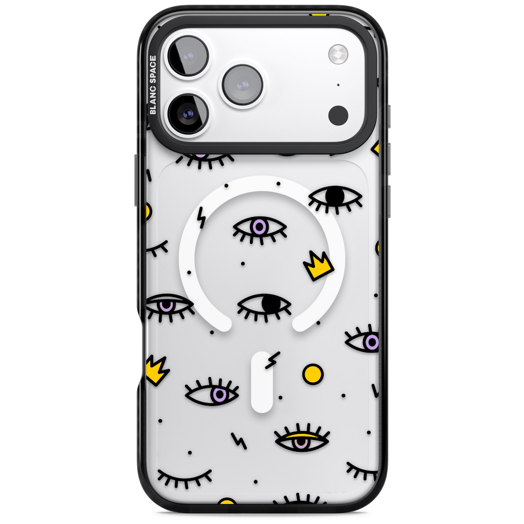 Eyes & Lips Icons iPhone 17 Pro Max Impact Pro Black Phone Case