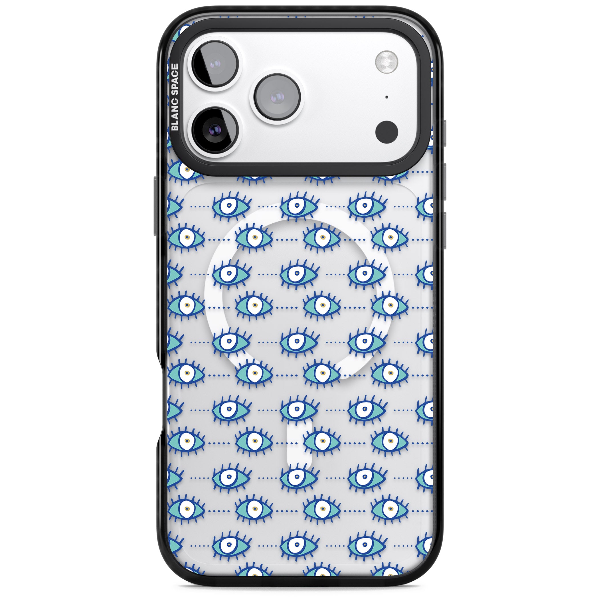 Psychedelic Eyes iPhone 17 Pro Max Impact Pro Black Phone Case