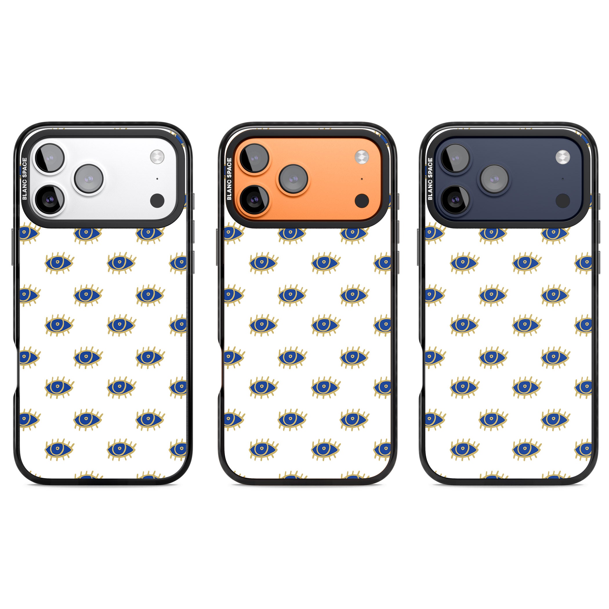 Gold Eye Pattern iPhone 17 Pro Impact Pro Black Phone Case APT Impact Protection