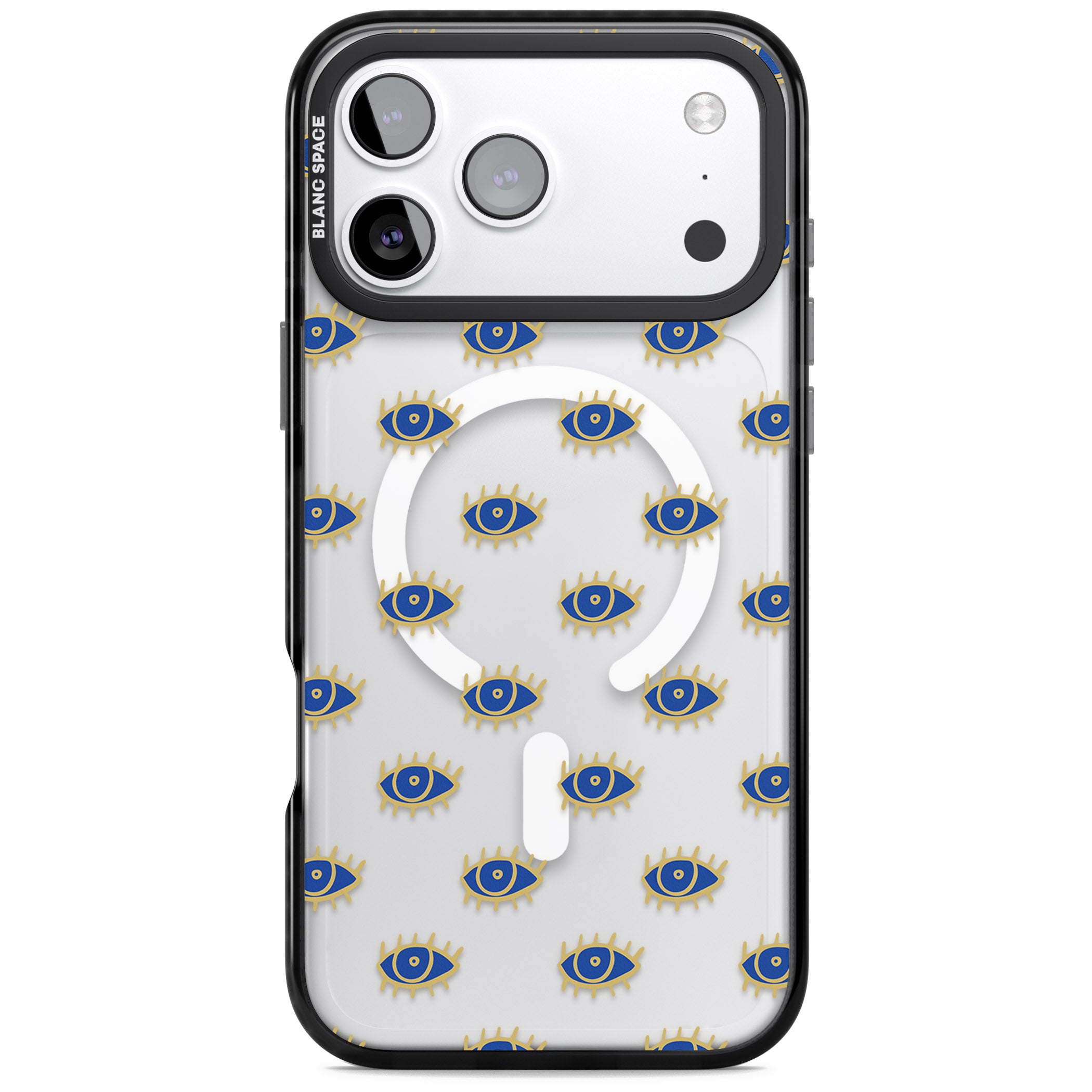 Psychedelic Eyes Pattern Classic iPhone 17 Pro Max Impact Pro Black Phone Case