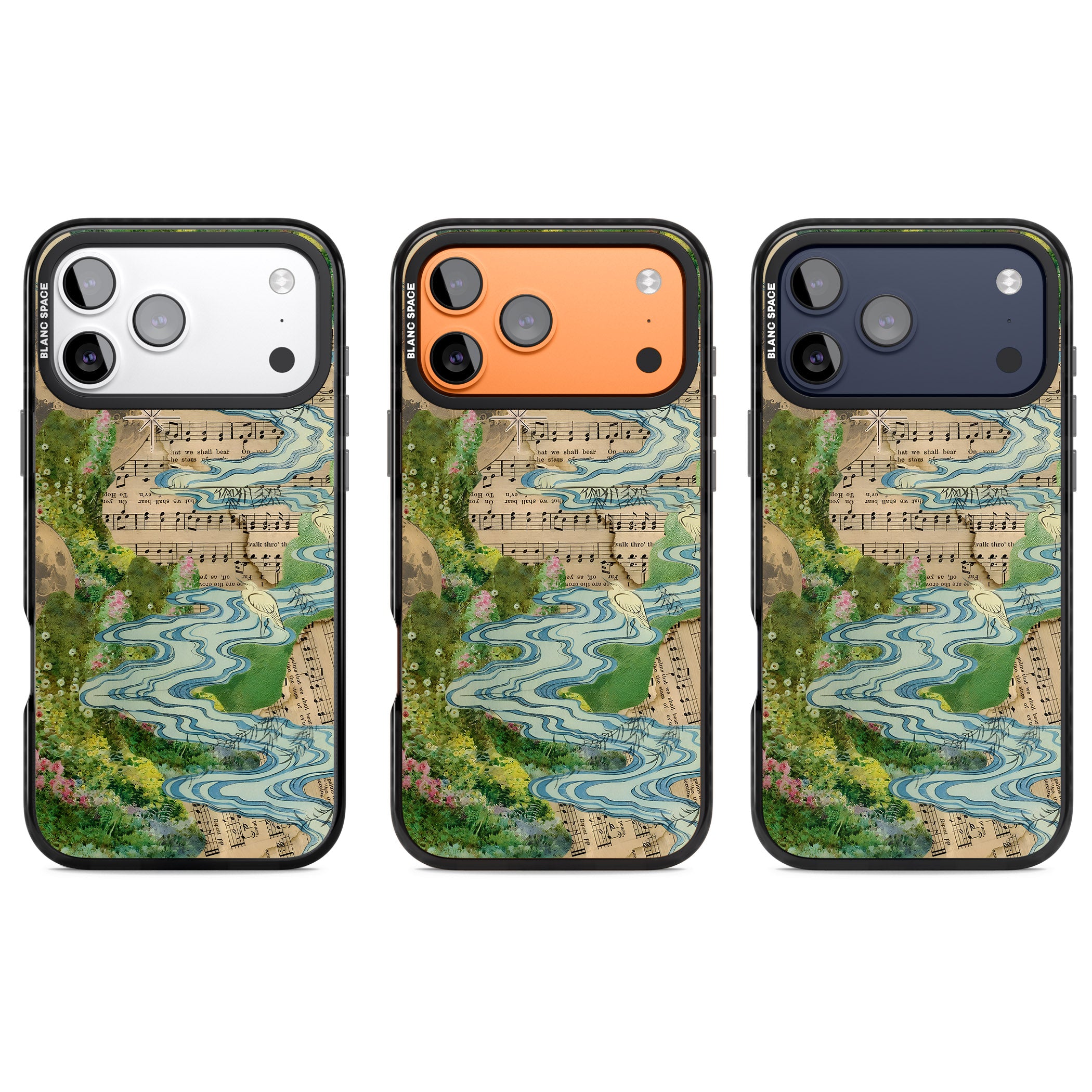 Musical River iPhone 17 Pro Impact Pro Black Phone Case APT Impact Protection