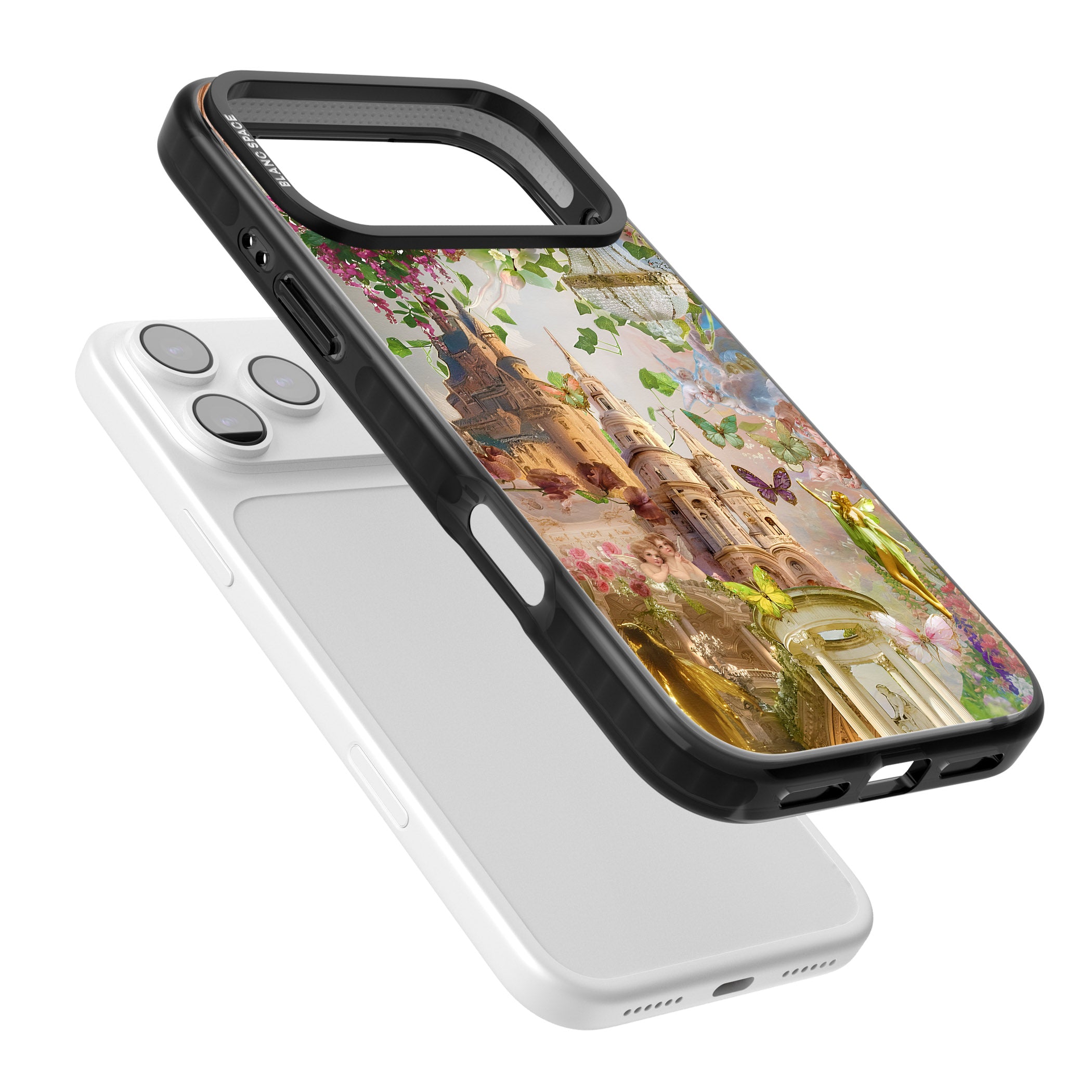 Fairies & Castles Collage iPhone 17 Pro Max Impact Pro Black Phone Case Colours