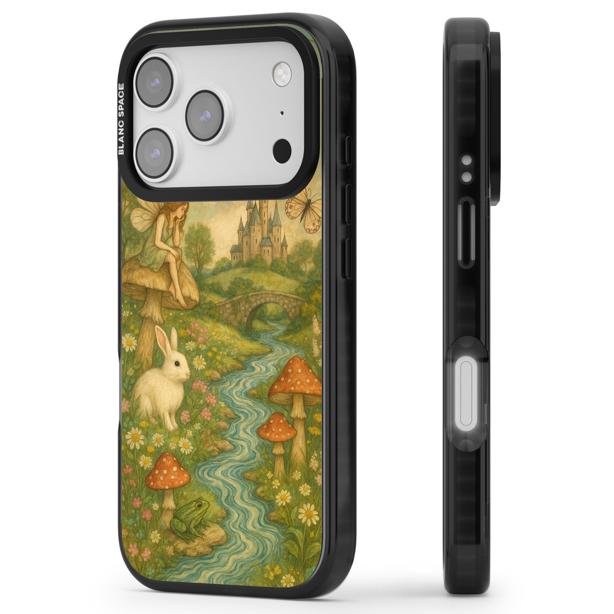 Castle Fairy iPhone 17 Pro Max Impact Pro Black Phone Case Side Profile