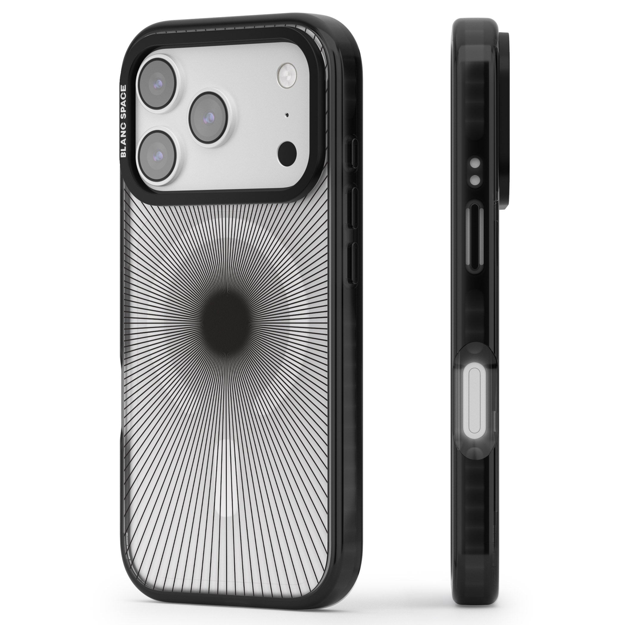 Sunburst iPhone 17 Pro Max Impact Pro Black Phone Case Side Profile