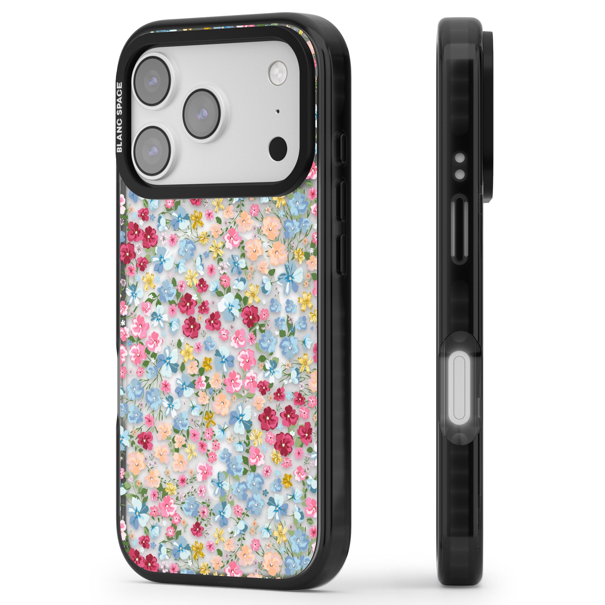 Venetian Meadow iPhone 17 Pro Max Impact Pro Black Phone Case Side Profile