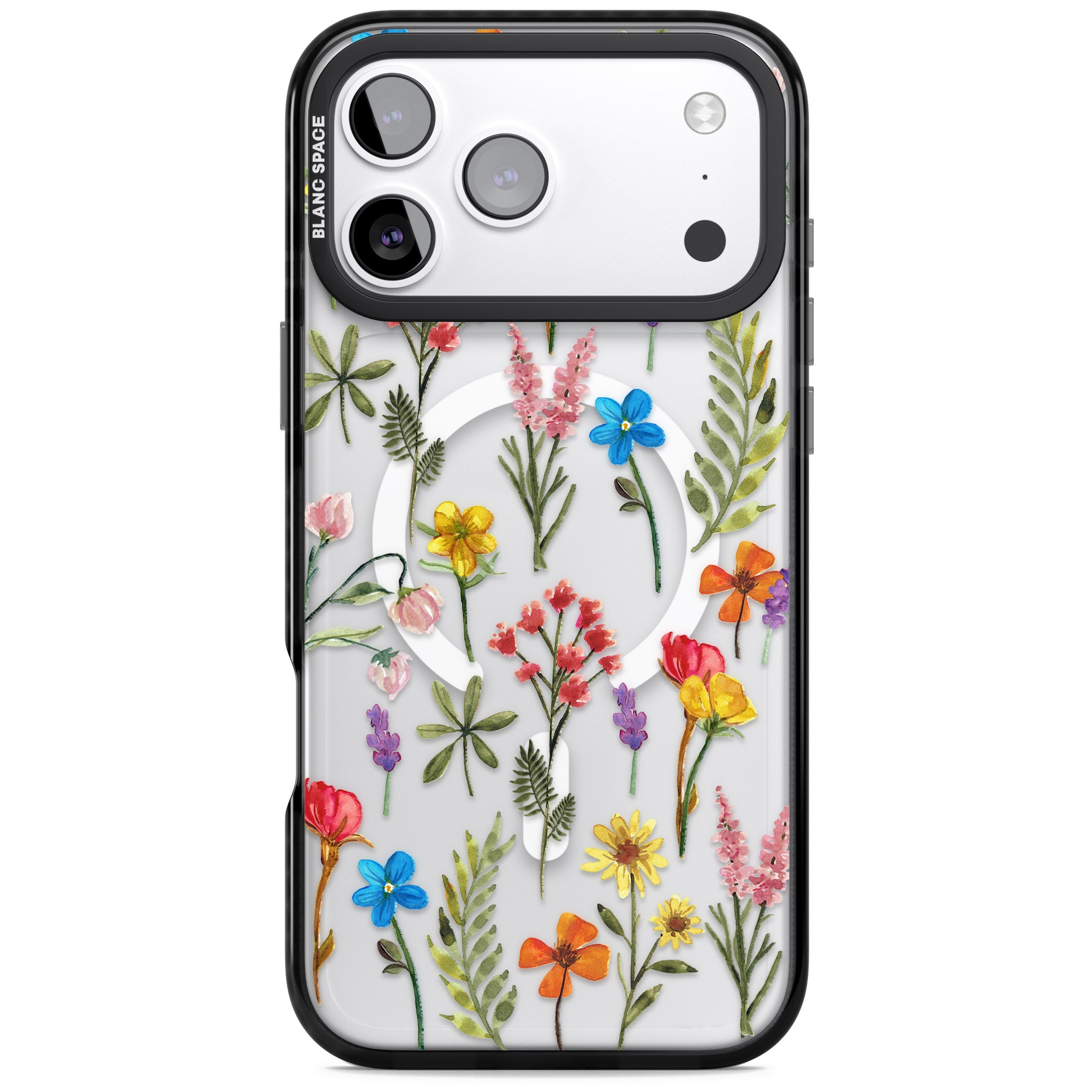 Spring Botanicals iPhone 17 Pro Max Impact Pro Black Phone Case