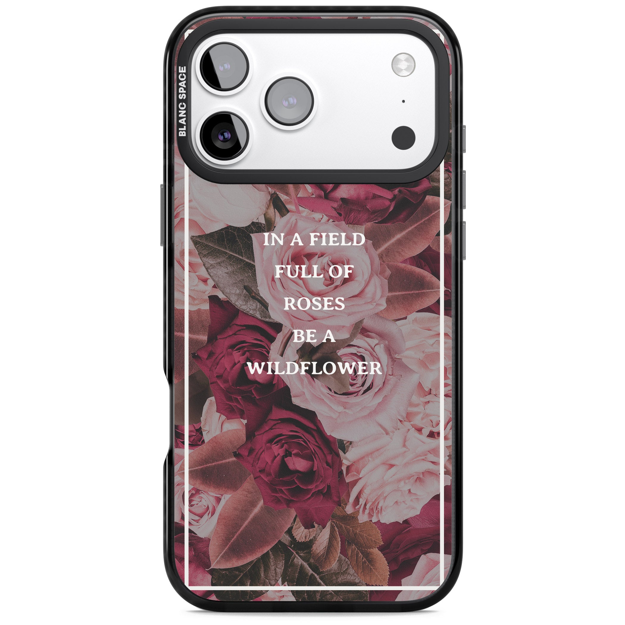 Wildflower Floral Quote iPhone 17 Pro Max Impact Pro Black Phone Case