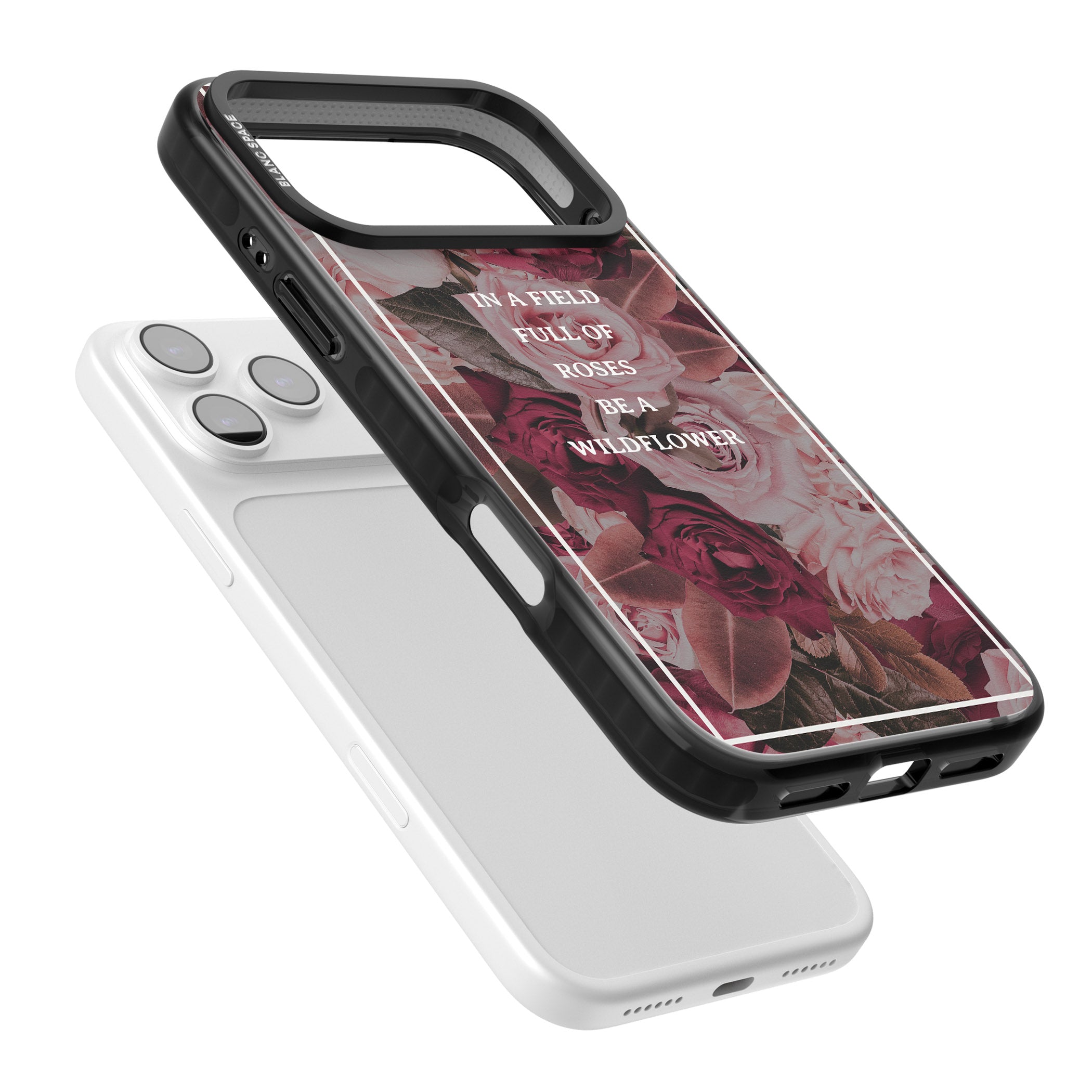 Wildflower Floral Quote iPhone 17 Pro Max Impact Pro Black Phone Case Colours