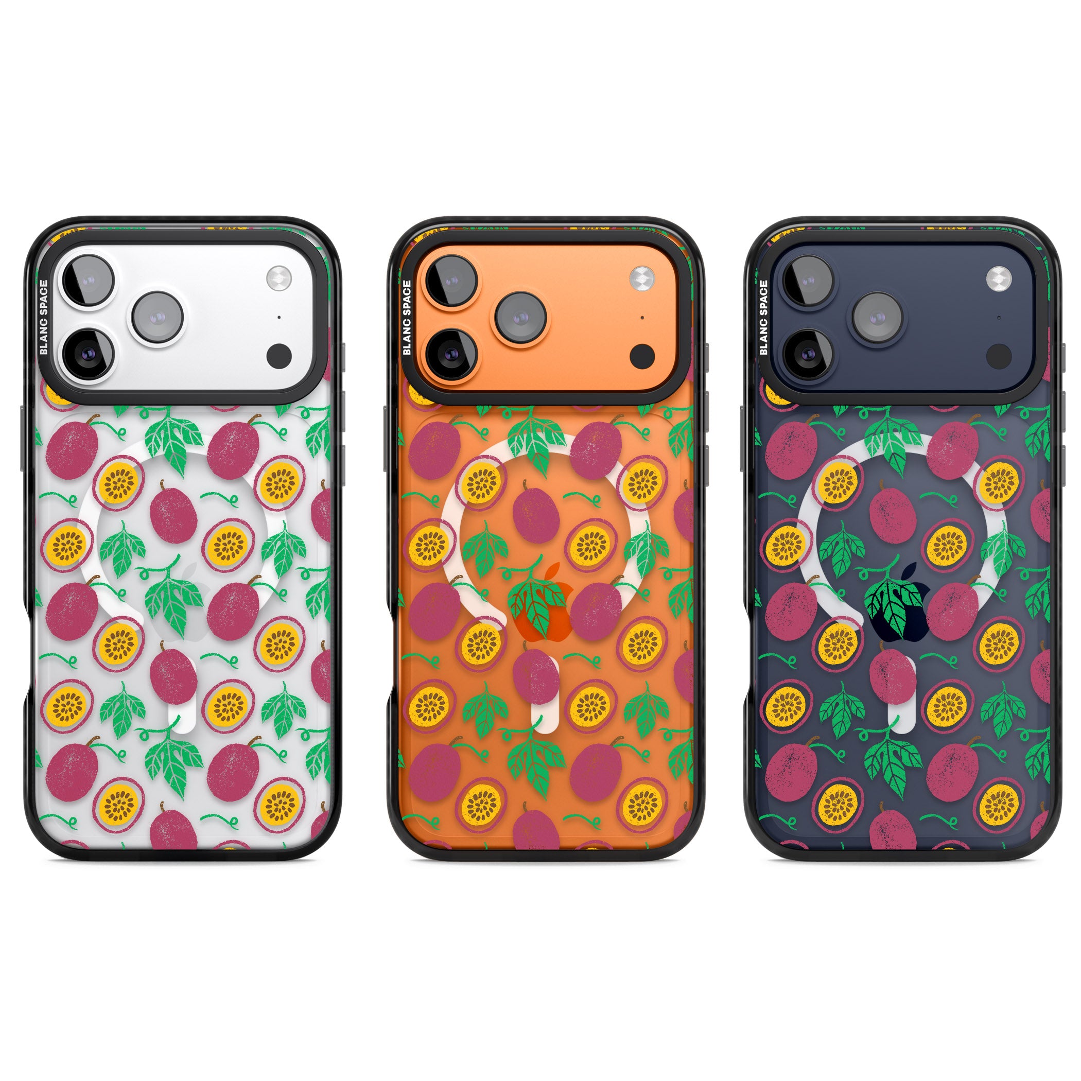 Passion Fruit Paradise iPhone 17 Pro Impact Pro Black Phone Case APT Impact Protection