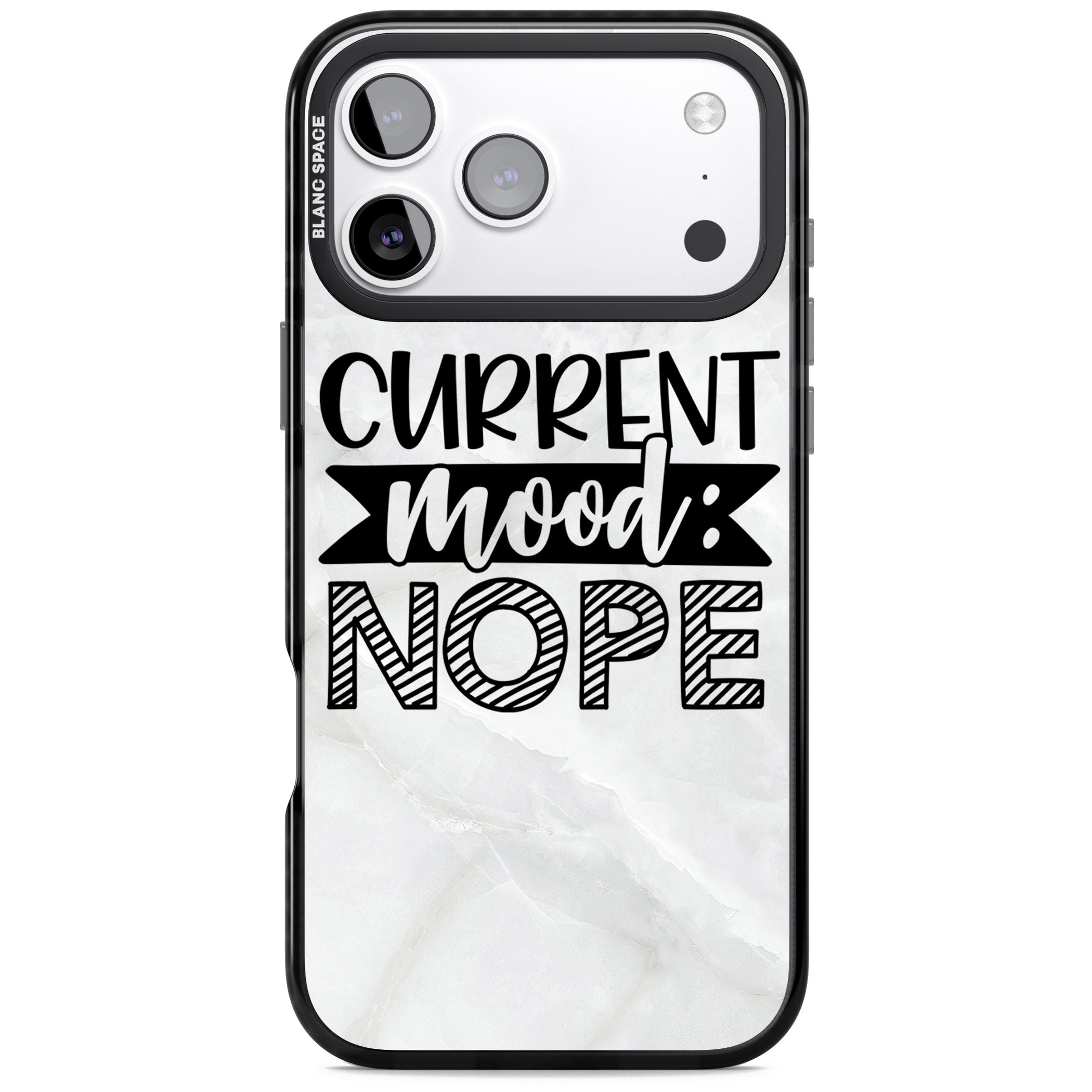 Current Mood Nope iPhone 17 Pro Impact Pro Black Phone Case