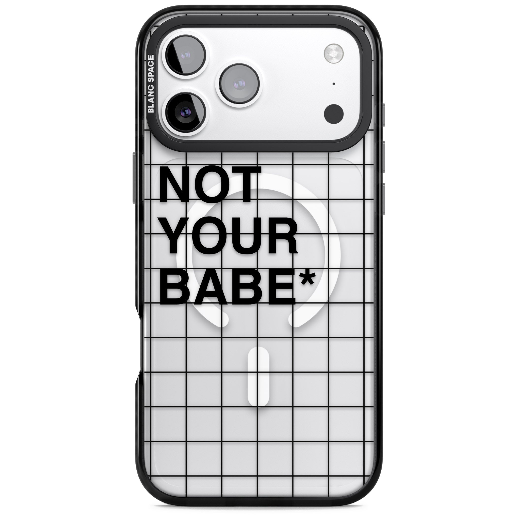 Not Your Babe iPhone 17 Pro Max Impact Pro Black Phone Case