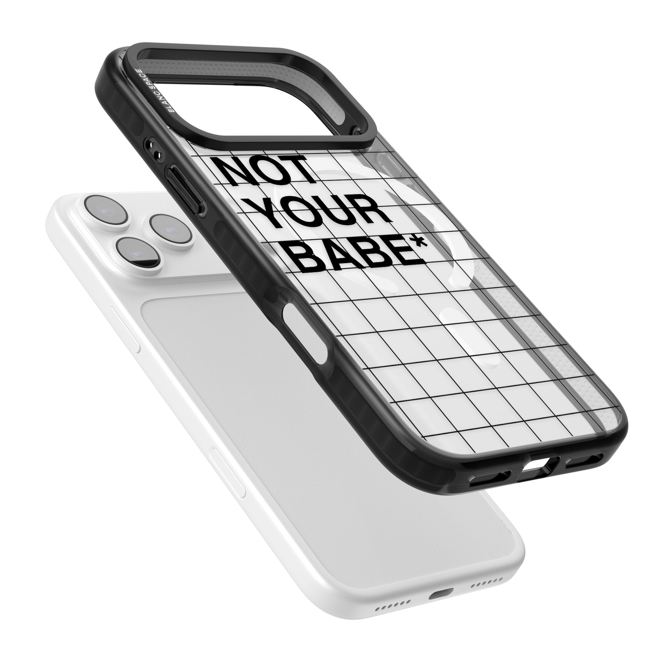 Not Your Babe iPhone 17 Pro Max Impact Pro Black Phone Case Colours
