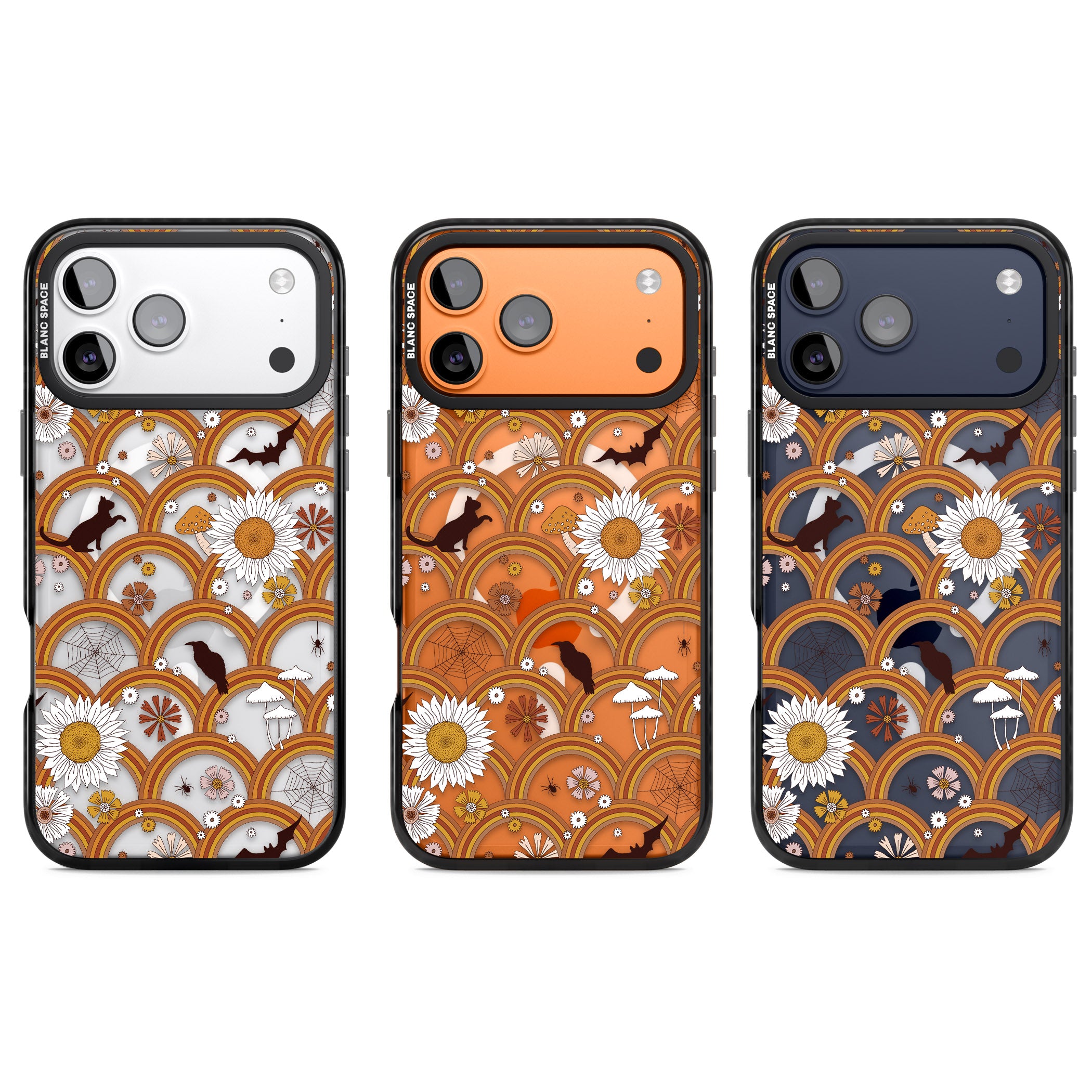 Halloween Rainbows iPhone 17 Pro Impact Pro Black Phone Case APT Impact Protection