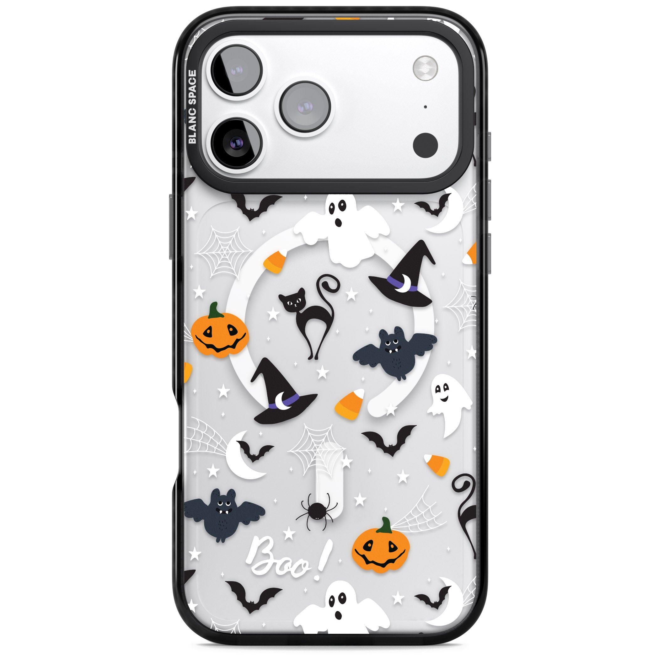 Halloween Mix Pattern iPhone 17 Pro Max Impact Pro Black Phone Case