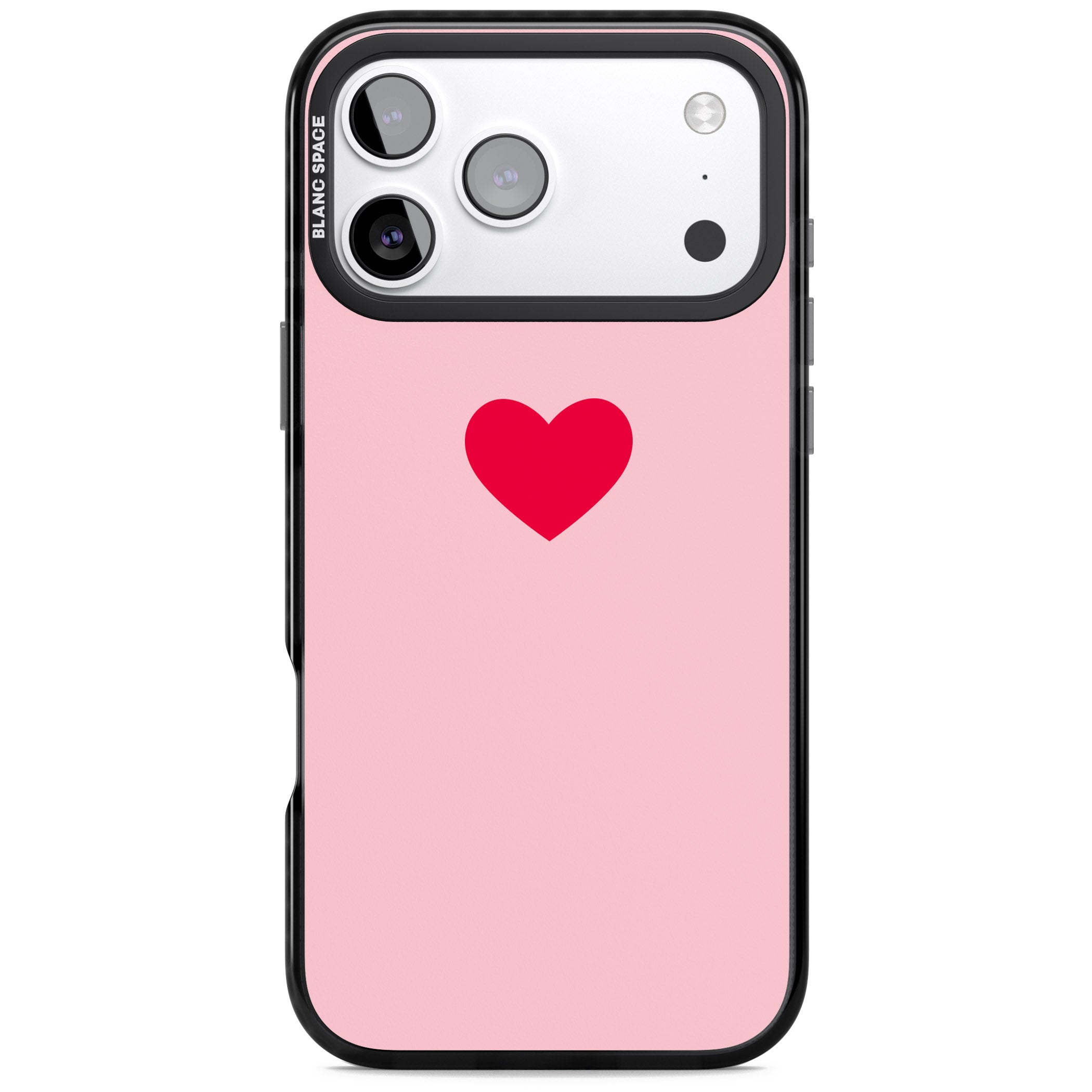 Red & Pink Heart iPhone 17 Pro Max Impact Pro Black Phone Case