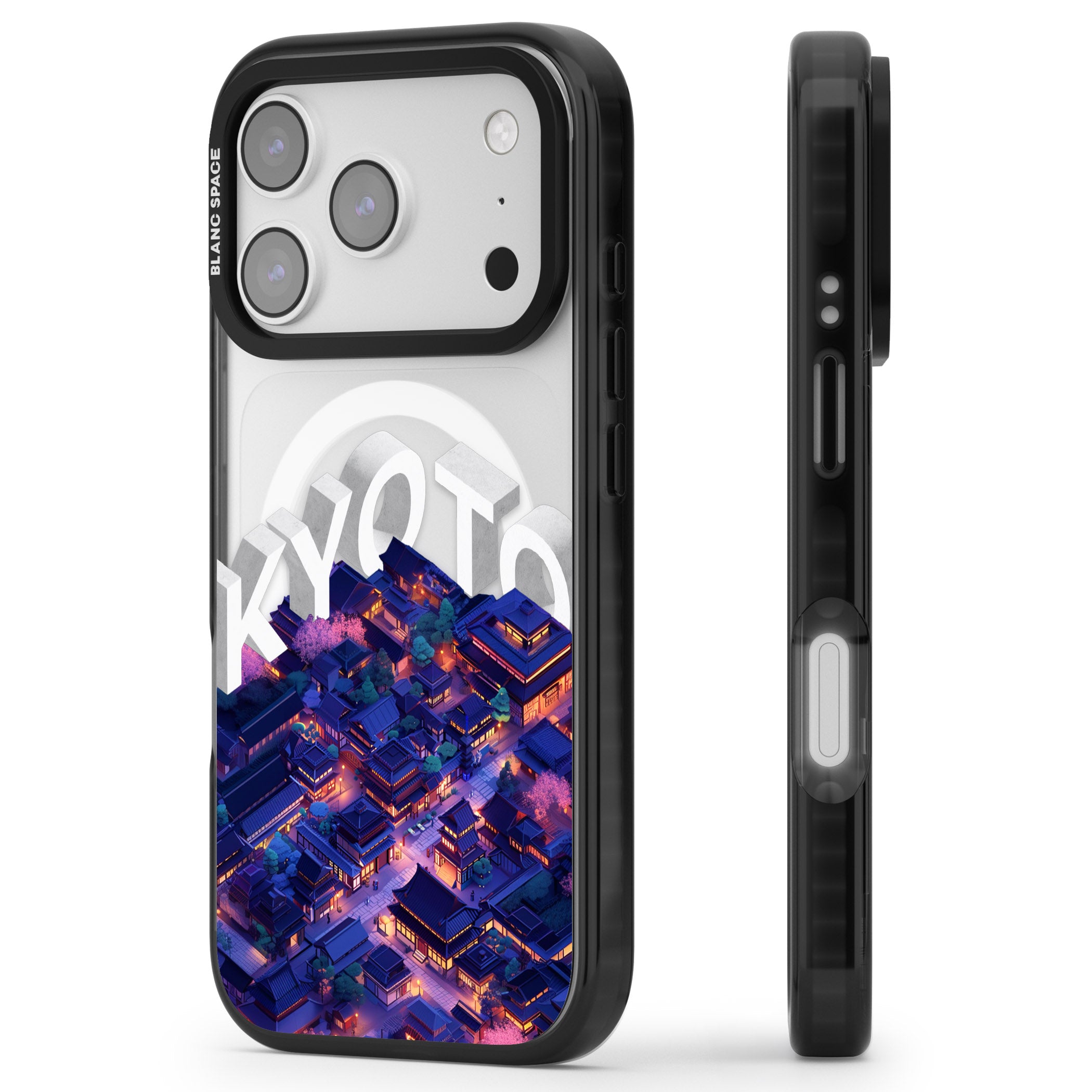 Kyoto iPhone 17 Pro Max Impact Pro Black Phone Case Side Profile