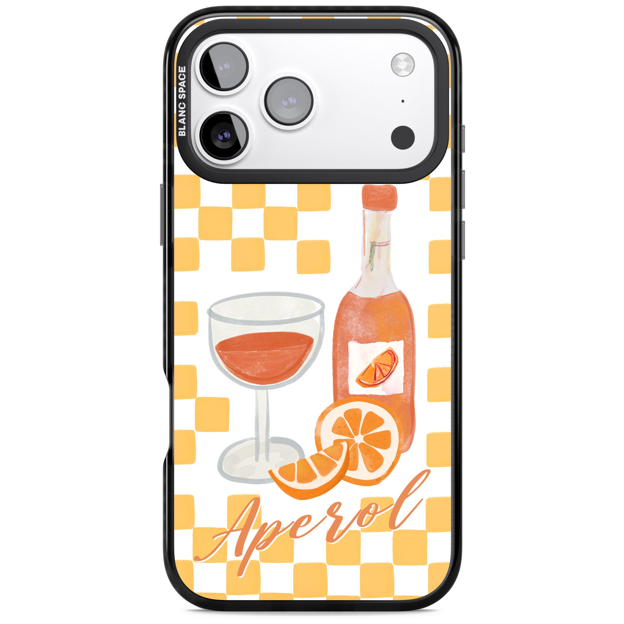 Checked Spritz iPhone 17 Pro Max Impact Pro Black Phone Case