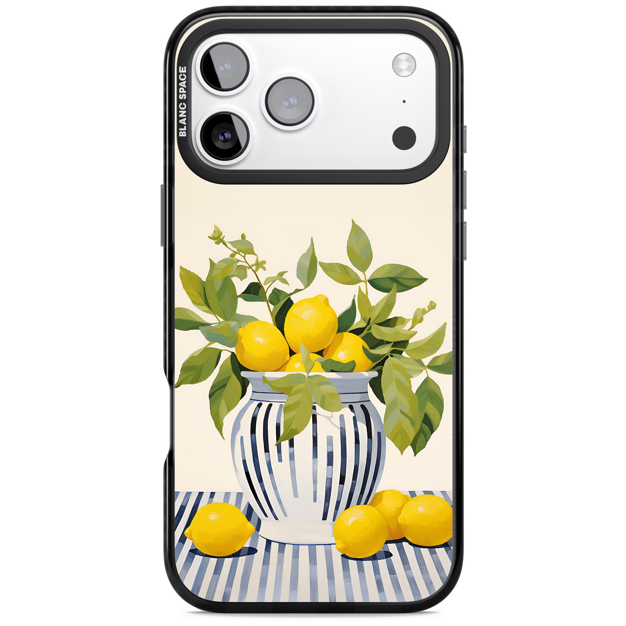 Lemon Plant Vase iPhone 17 Pro Max Impact Pro Black Phone Case