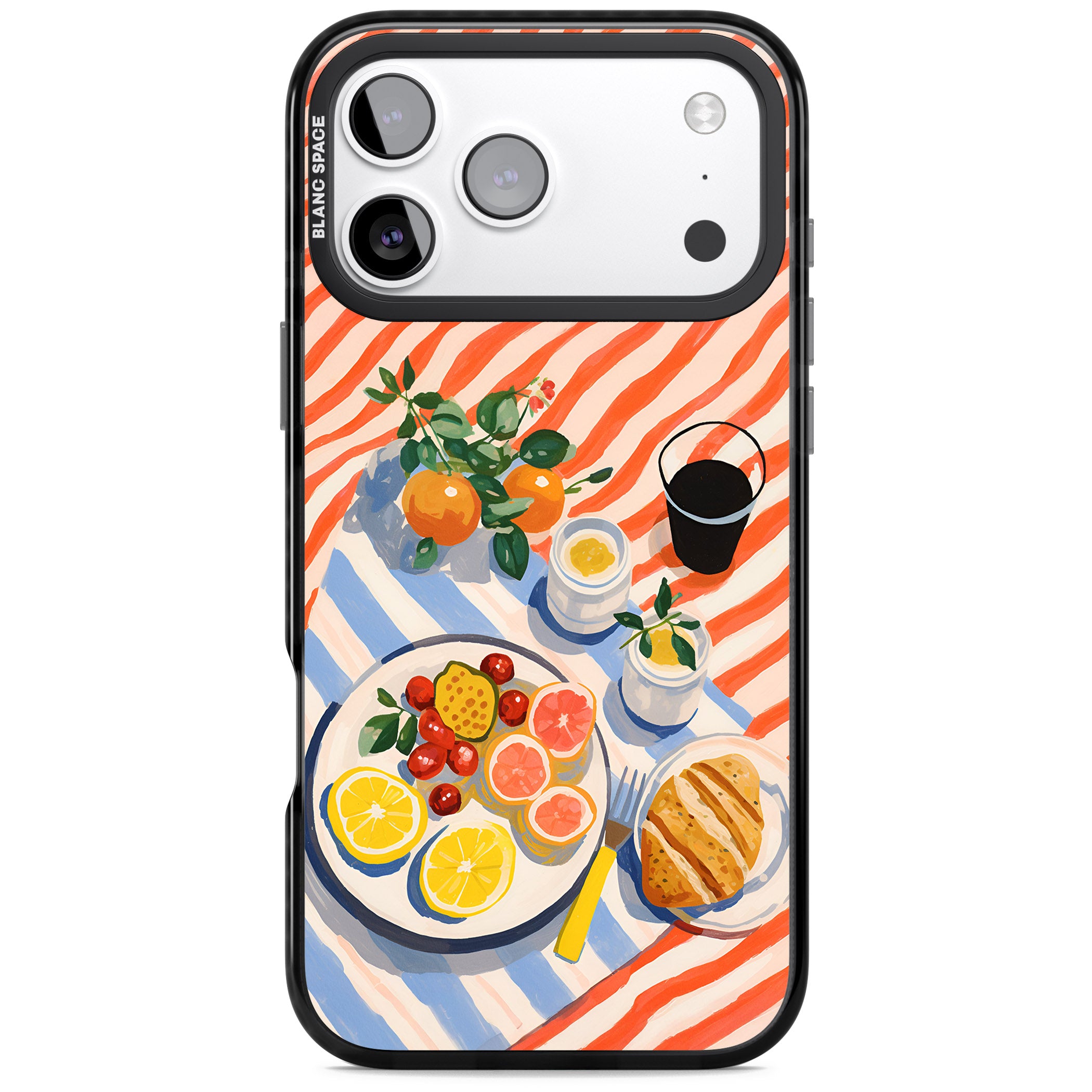 Citrus Picnic iPhone 17 Pro Max Impact Pro Black Phone Case