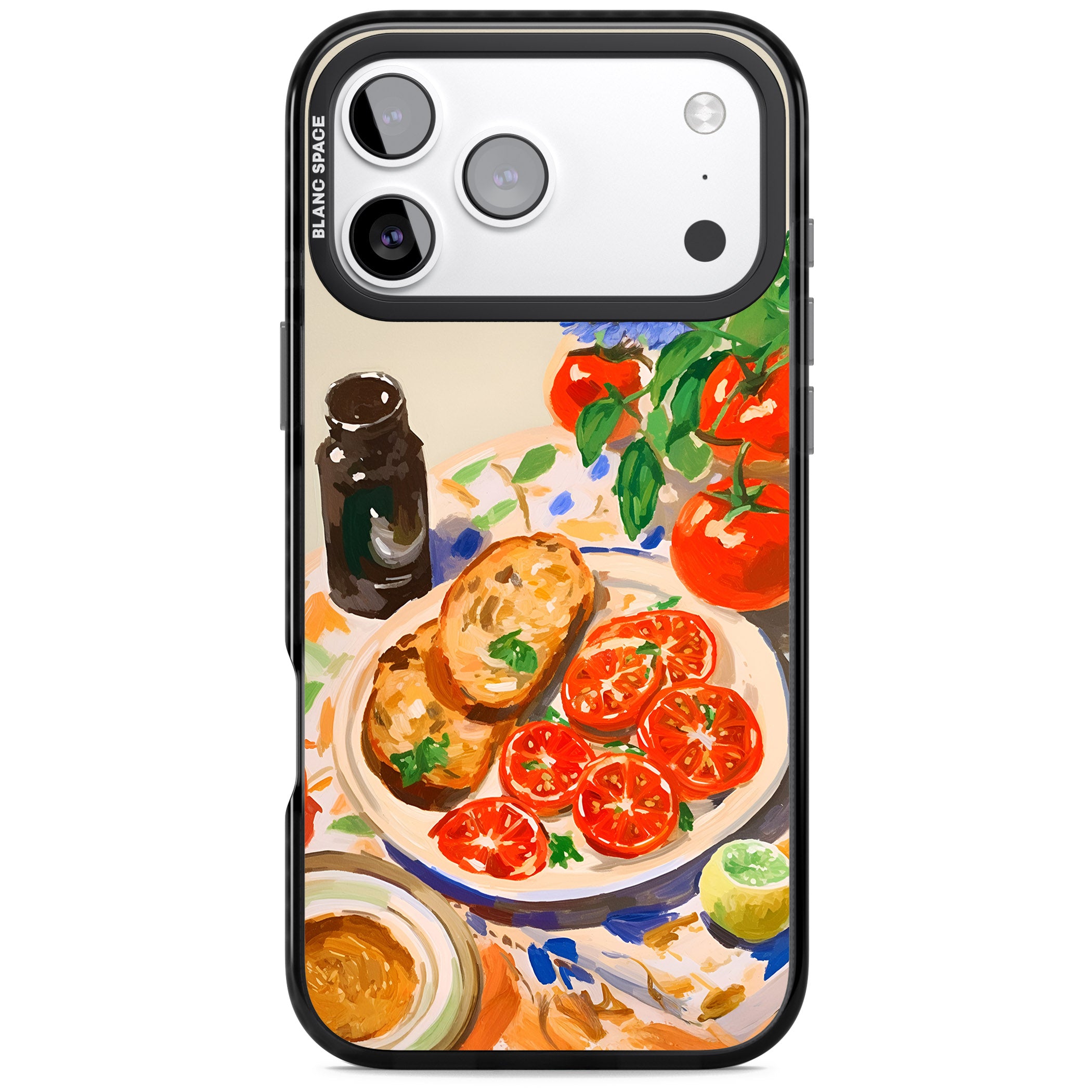 Bruschetta & Tomatoes iPhone 17 Pro Max Impact Pro Black Phone Case