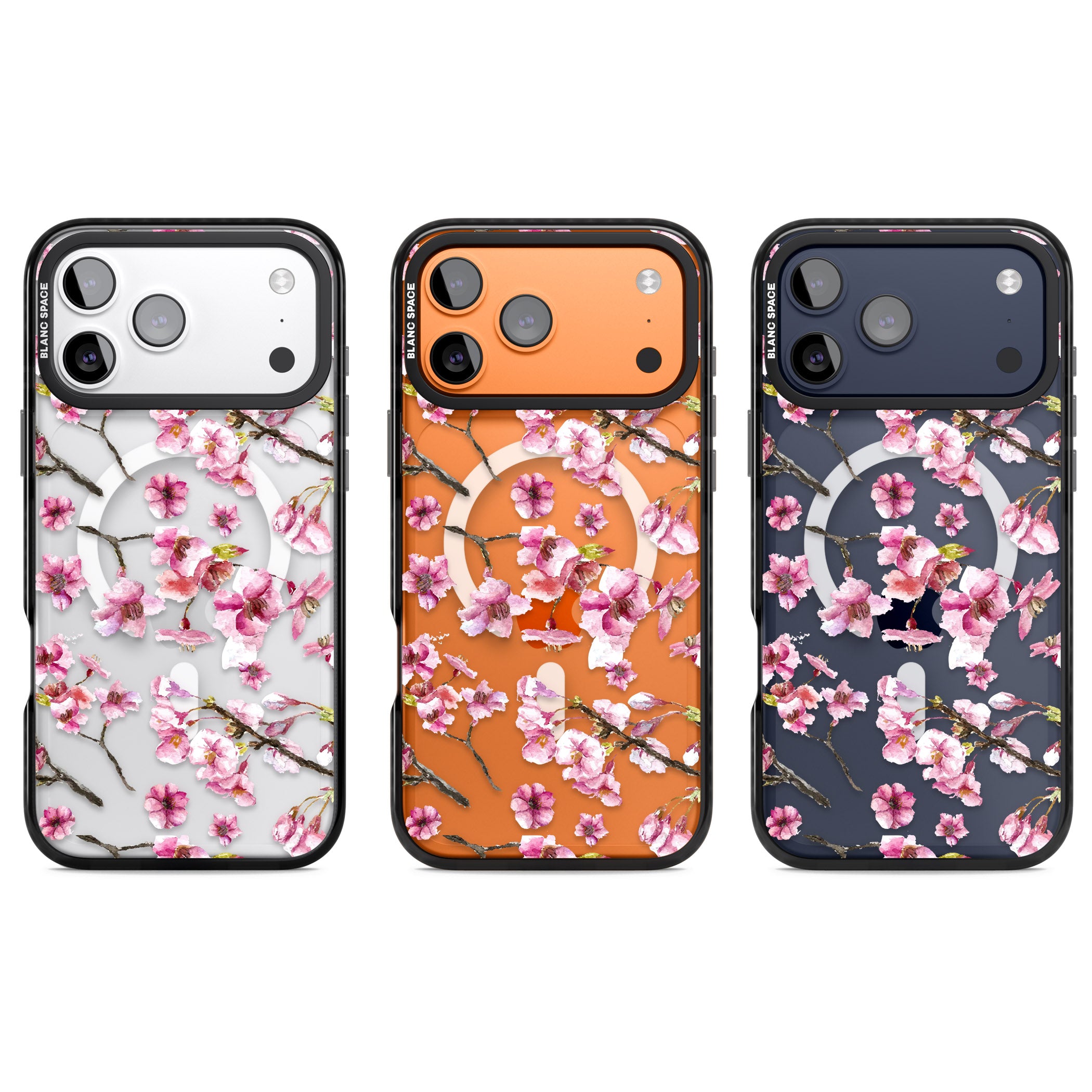 Sakura Bloom iPhone 17 Pro Impact Pro Black Phone Case APT Impact Protection