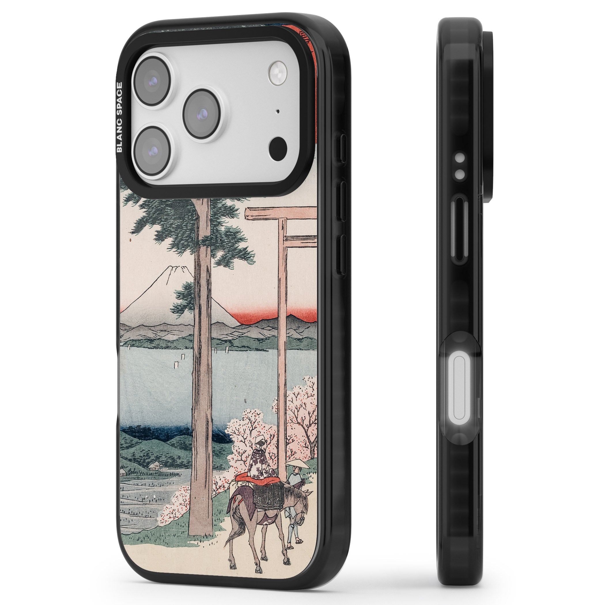 Gates To Mt. Fuji iPhone 17 Pro Max Impact Pro Black Phone Case Side Profile