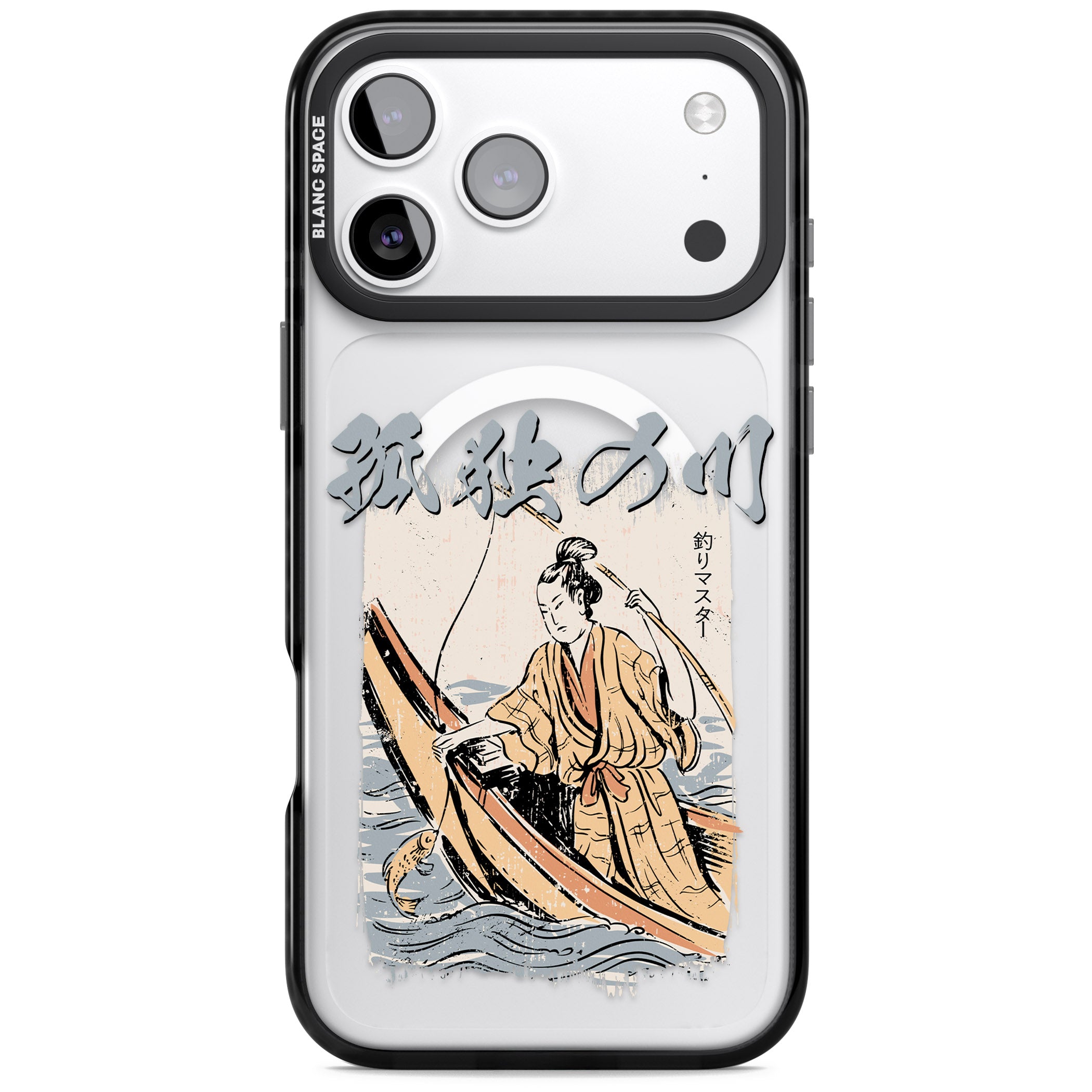 Japanese River iPhone 17 Pro Max Impact Pro Black Phone Case