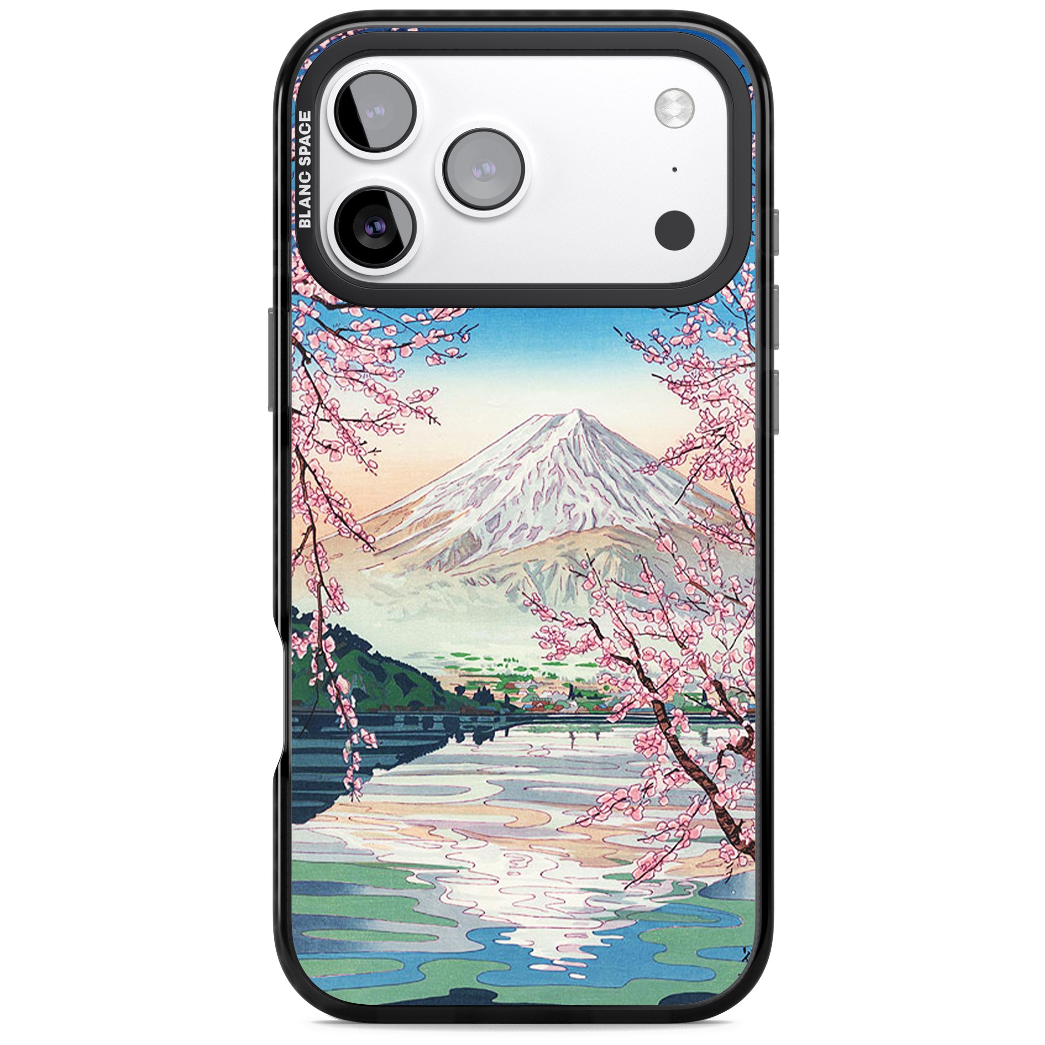 Mt Fuji From Lake Kawaguchi iPhone 17 Pro Max Impact Pro Black Phone Case