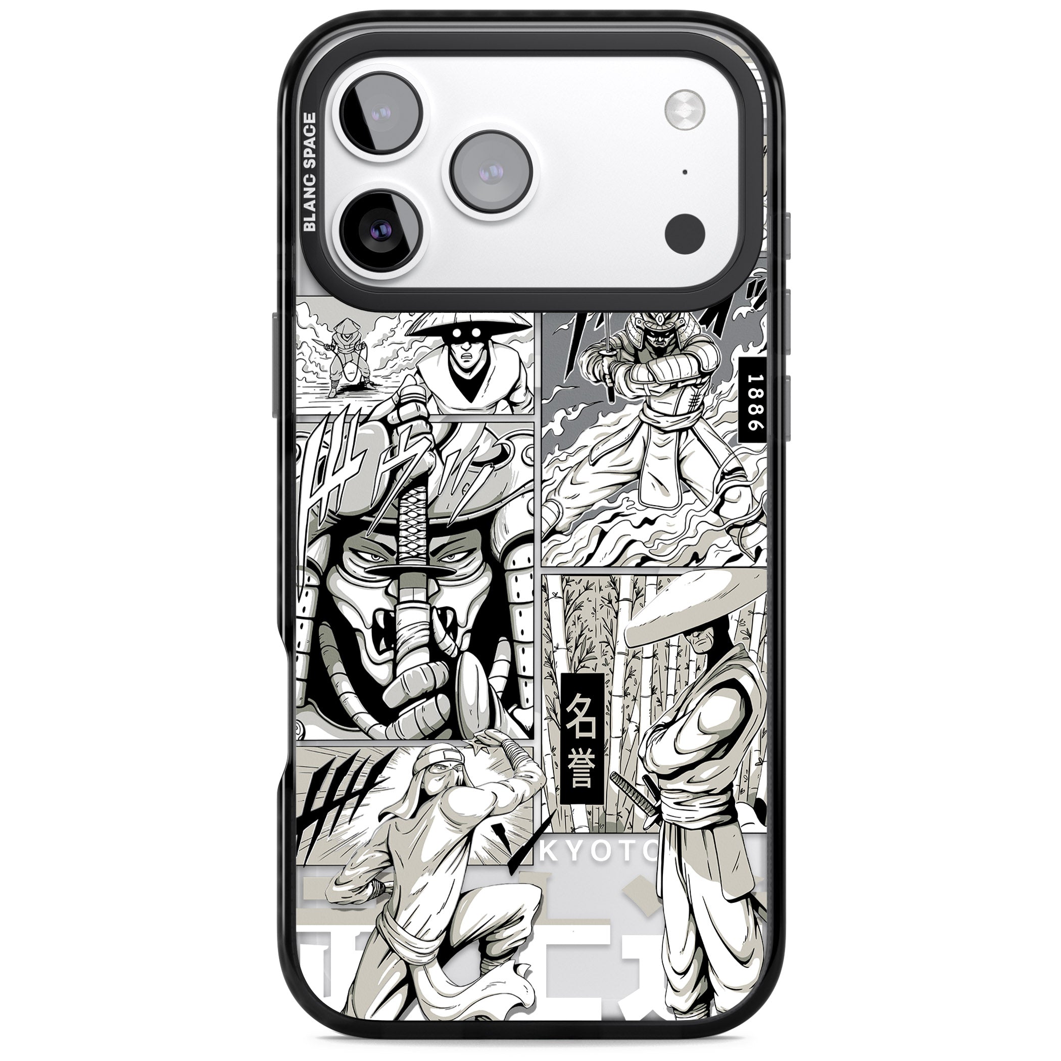 Greyscale Anime Comic iPhone 17 Pro Max Impact Pro Black Phone Case