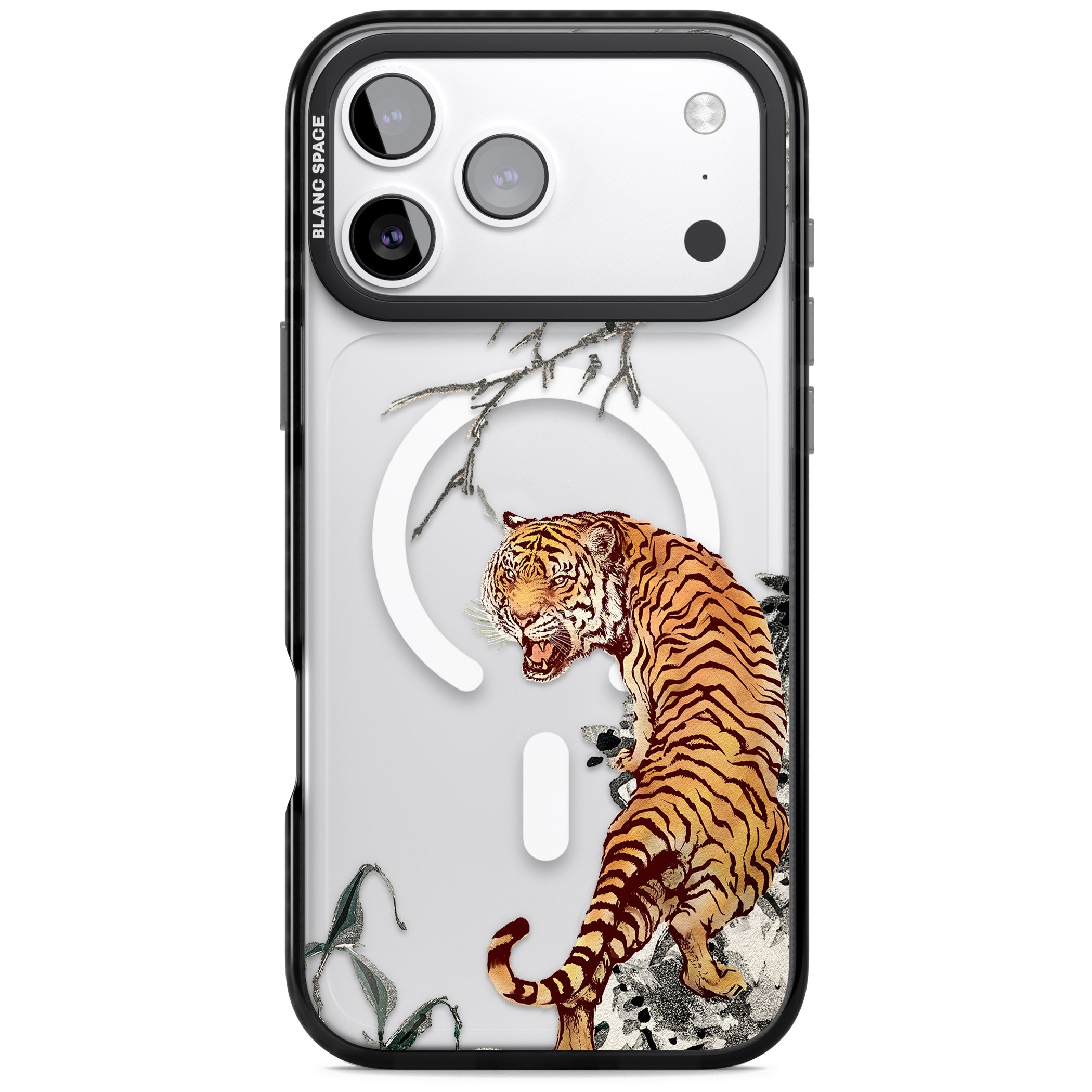 Roaring Tiger iPhone 17 Pro Max Impact Pro Black Phone Case