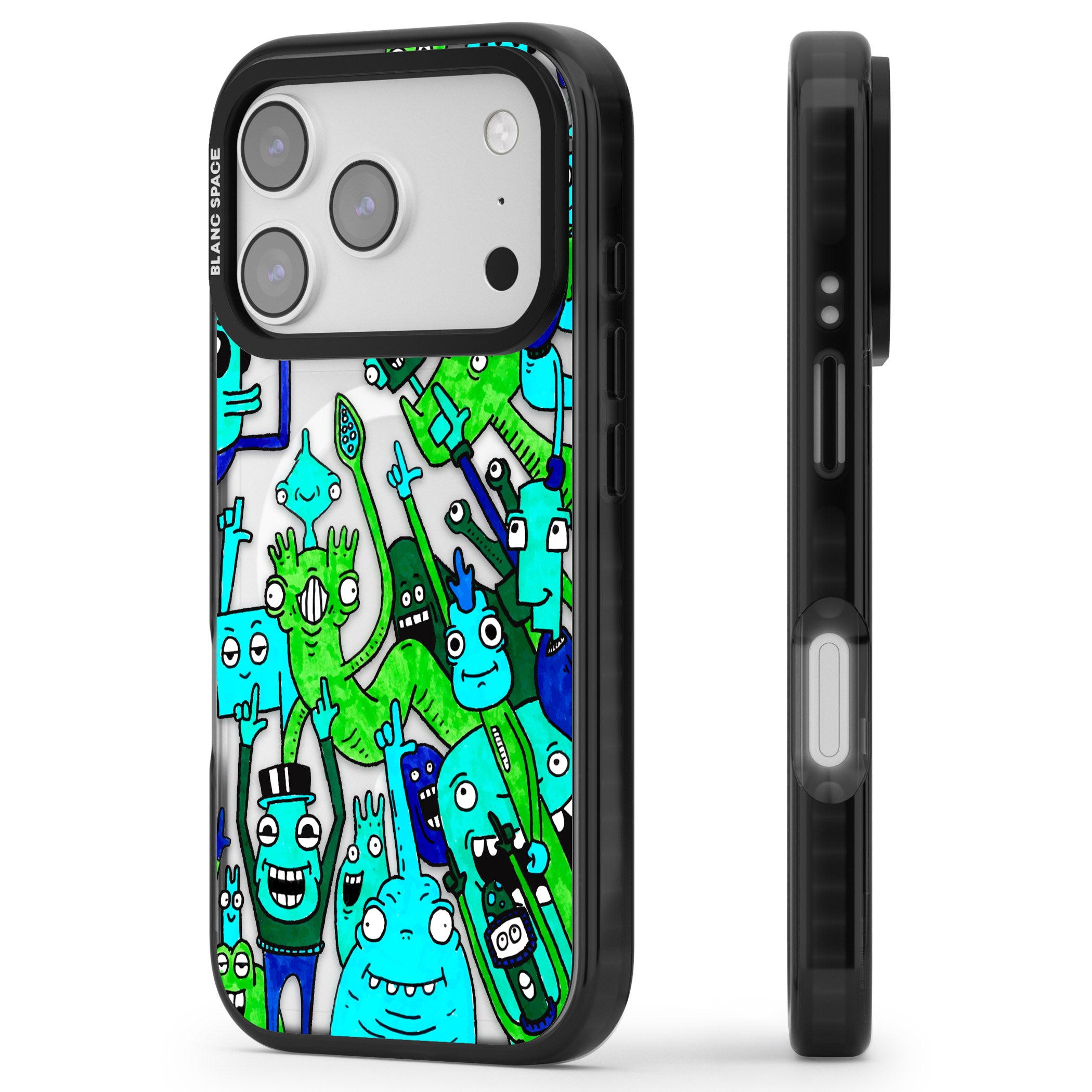 Don'T Point iPhone 17 Pro Max Impact Pro Black Phone Case Side Profile