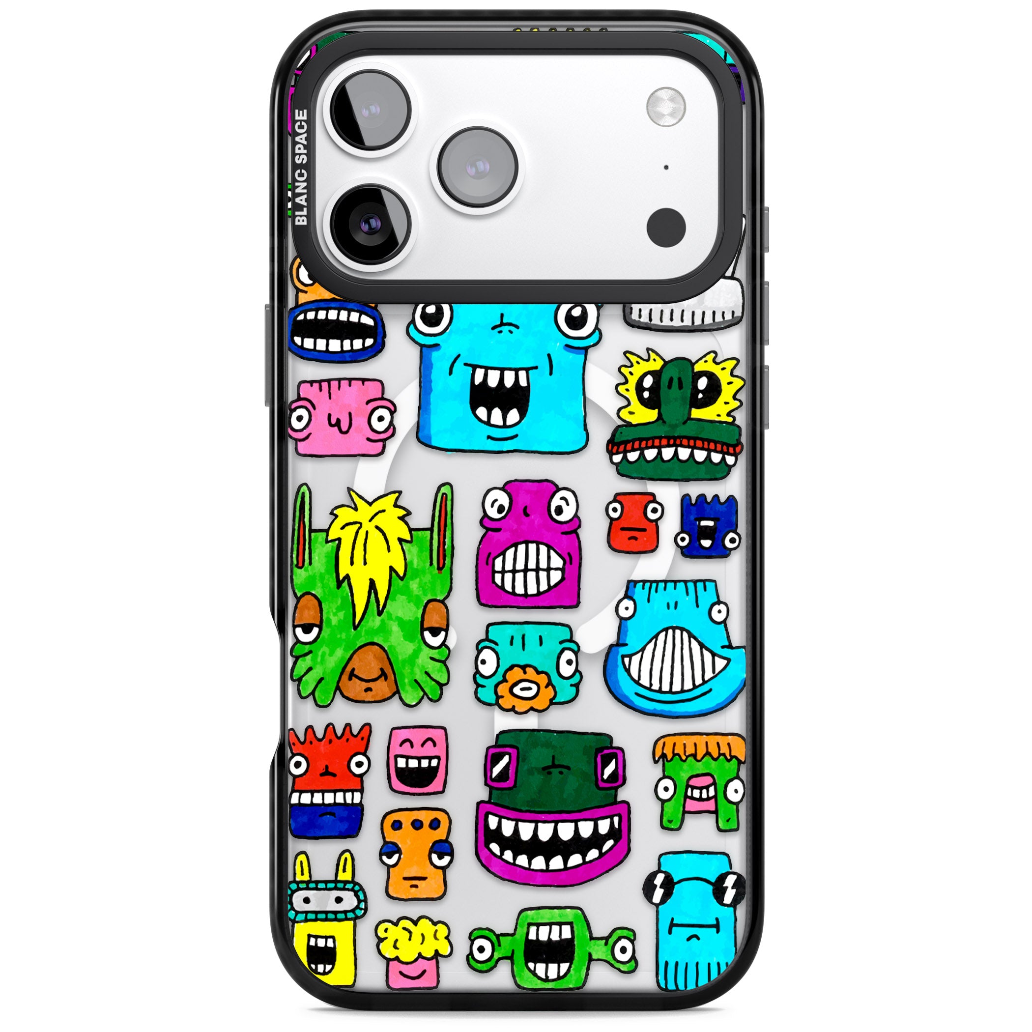 Burst Heads Colour iPhone 17 Pro Max Impact Pro Black Phone Case