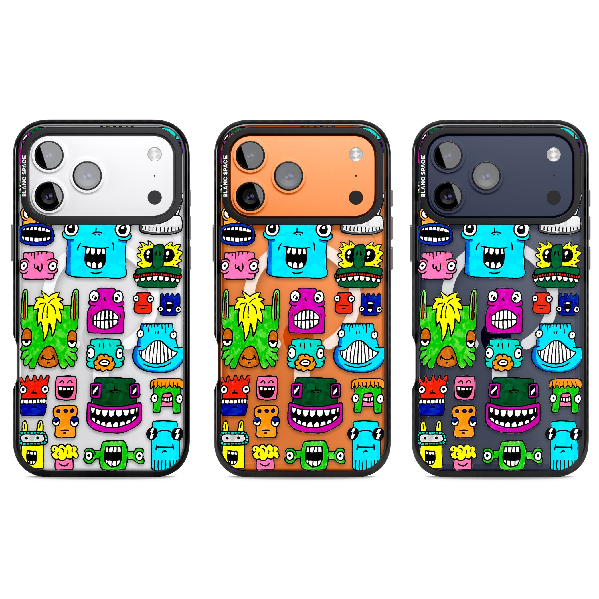 Burst Heads Colour iPhone 17 Pro Impact Pro Black Phone Case APT Impact Protection