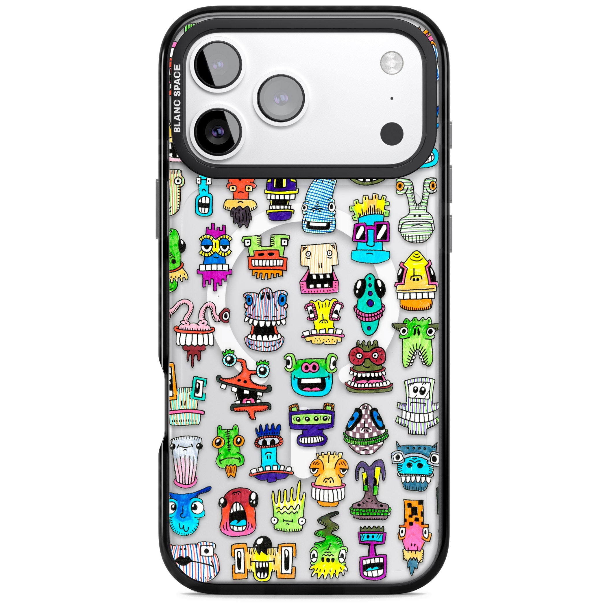 Familiar Faces iPhone 17 Pro Max Impact Pro Black Phone Case