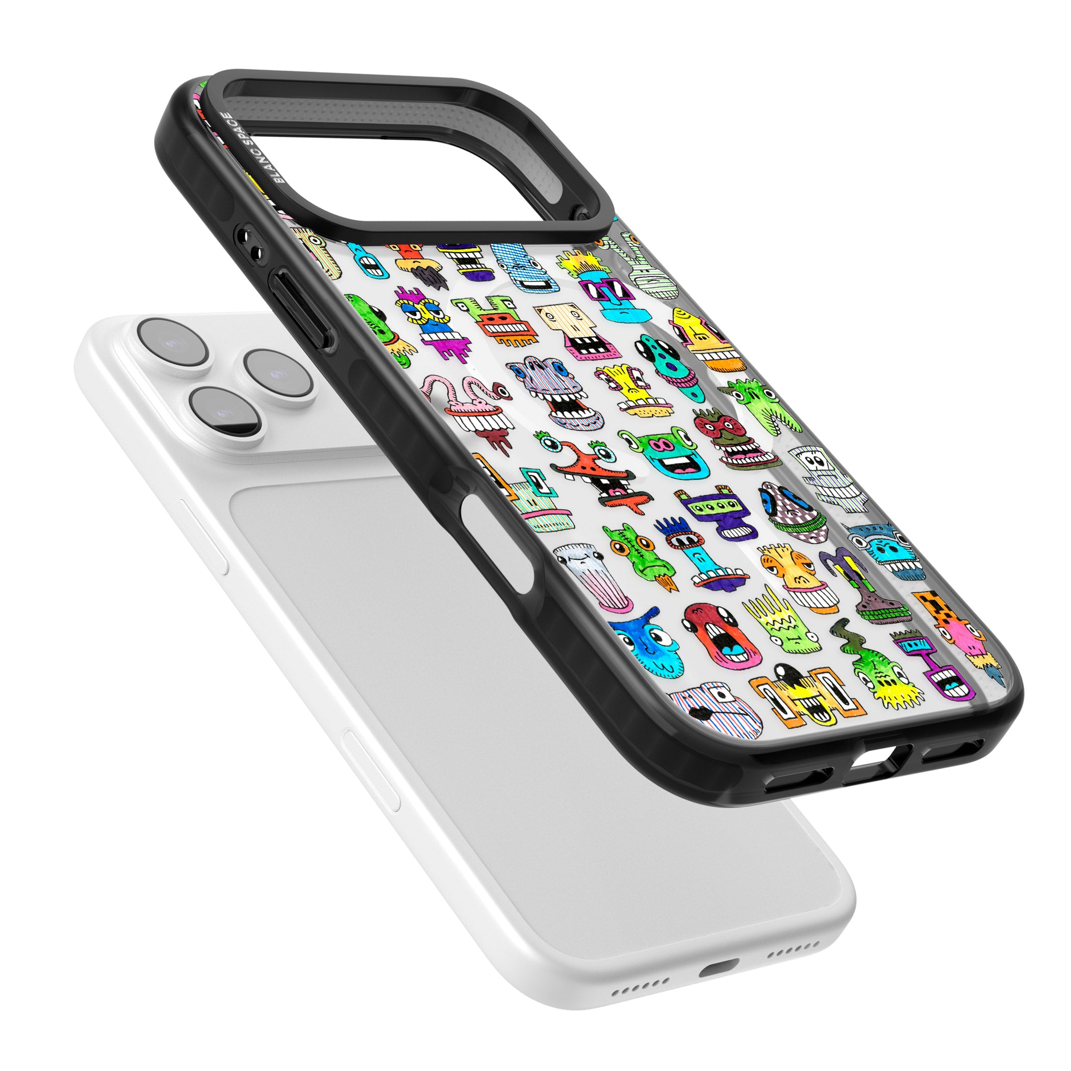 Familiar Faces iPhone 17 Pro Max Impact Pro Black Phone Case Colours