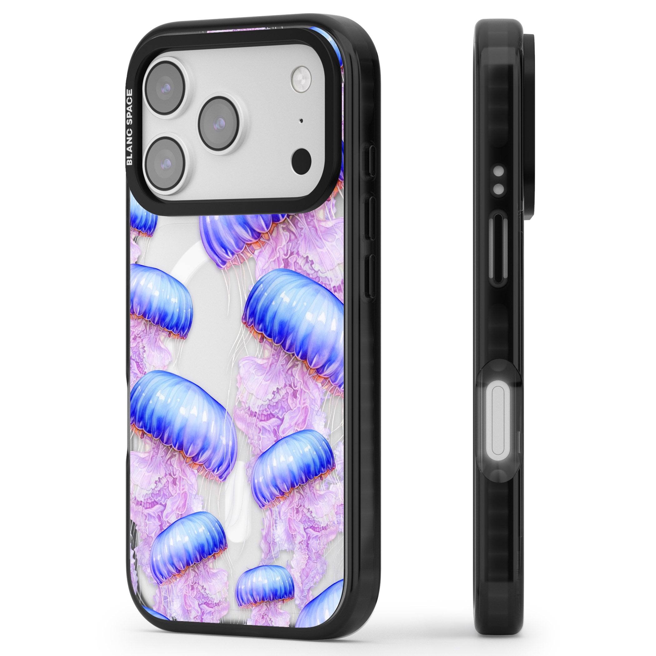 Jellyfish iPhone 17 Pro Max Impact Pro Black Phone Case Side Profile