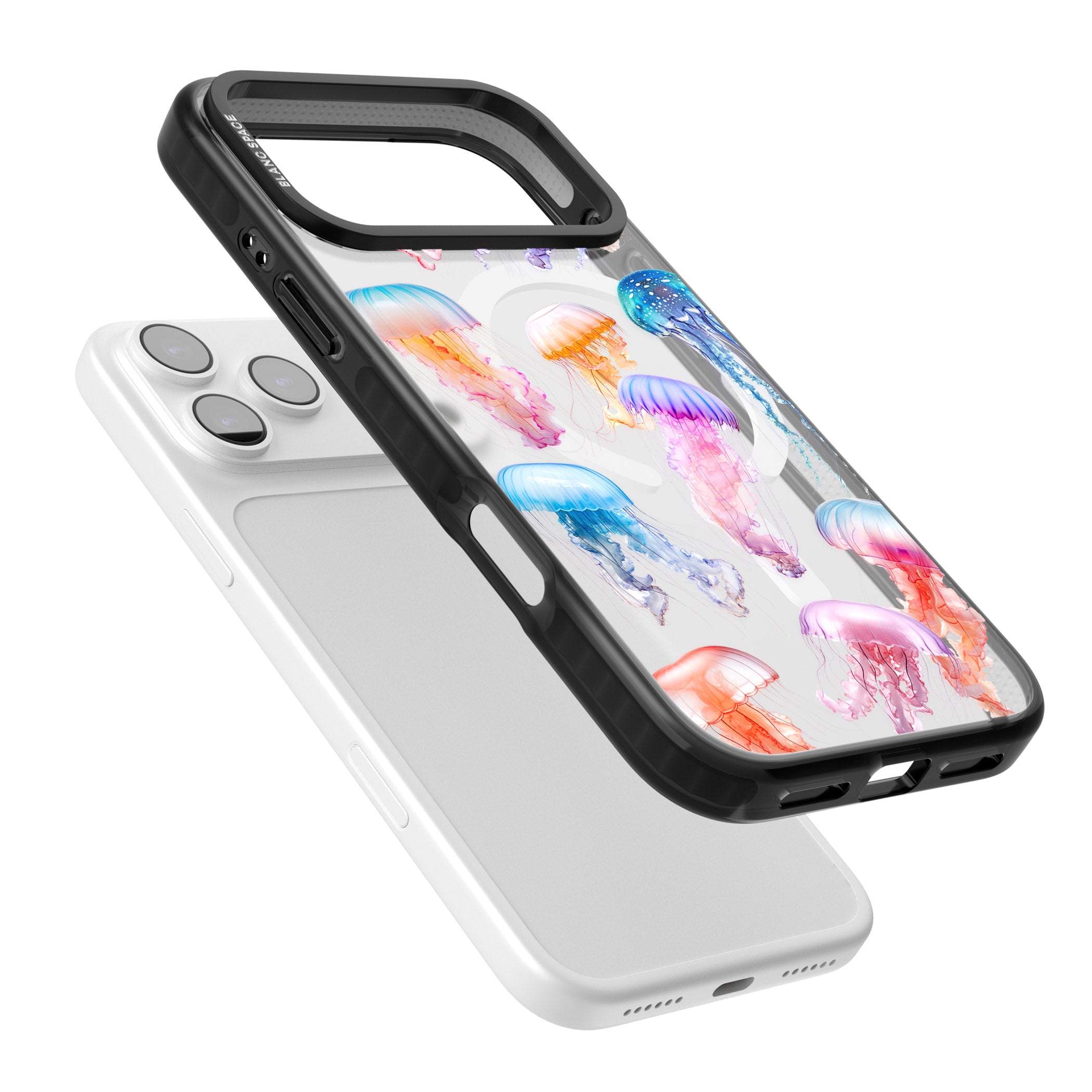 Vibrant Jellyfish iPhone 17 Pro Max Impact Pro Black Phone Case Colours