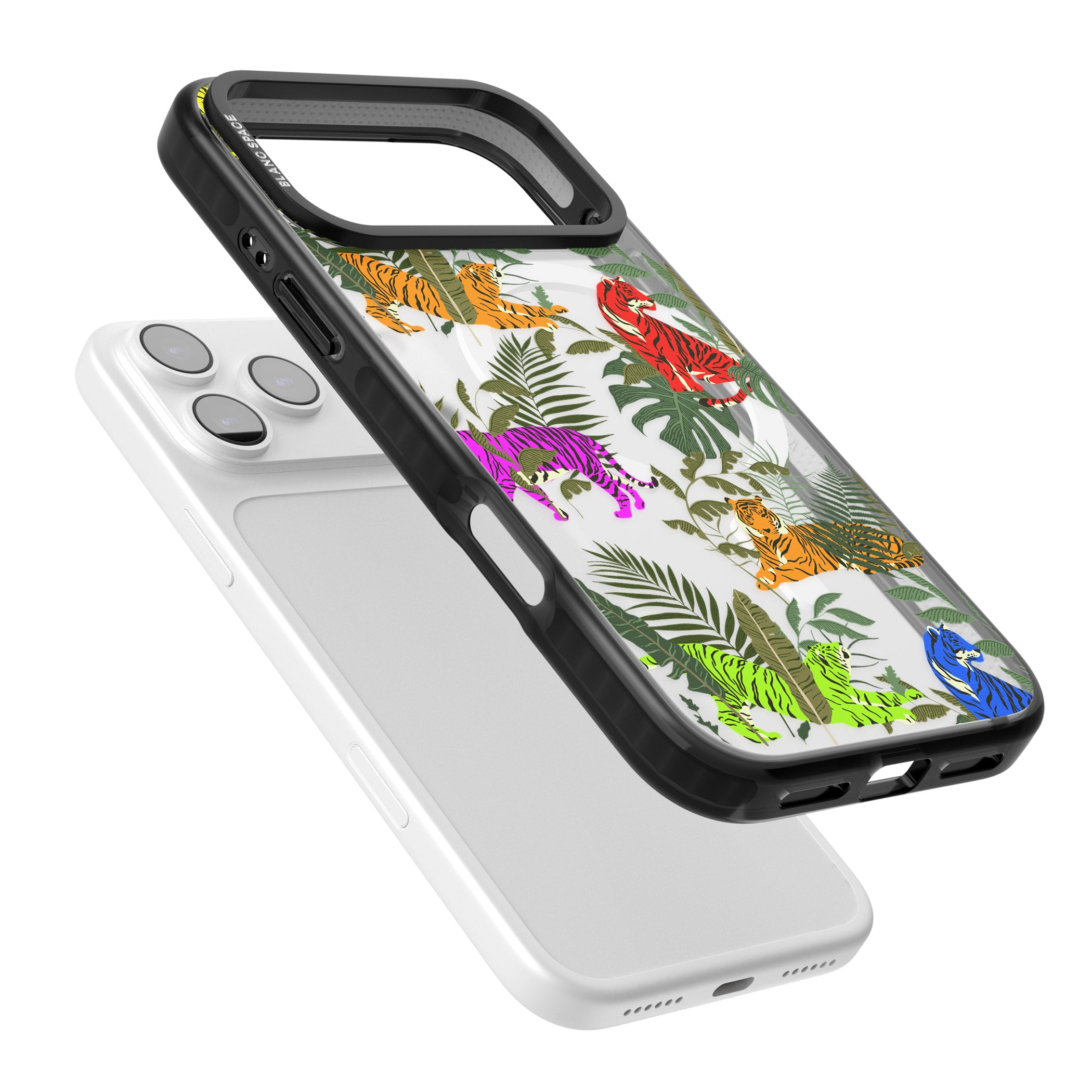 Colorful Jungle Tiger iPhone 17 Pro Max Impact Pro Black Phone Case Colours