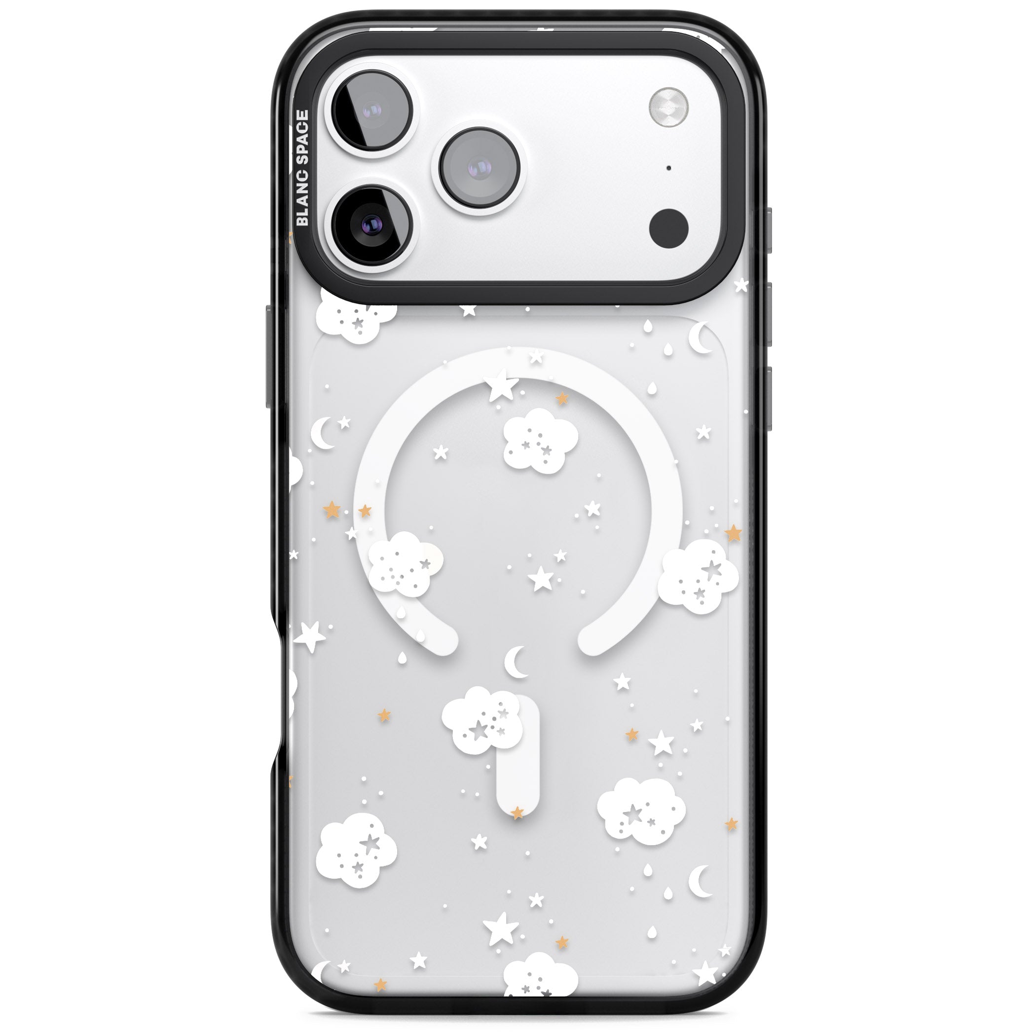 Starry Night Cloud iPhone 17 Pro Max Impact Pro Black Phone Case