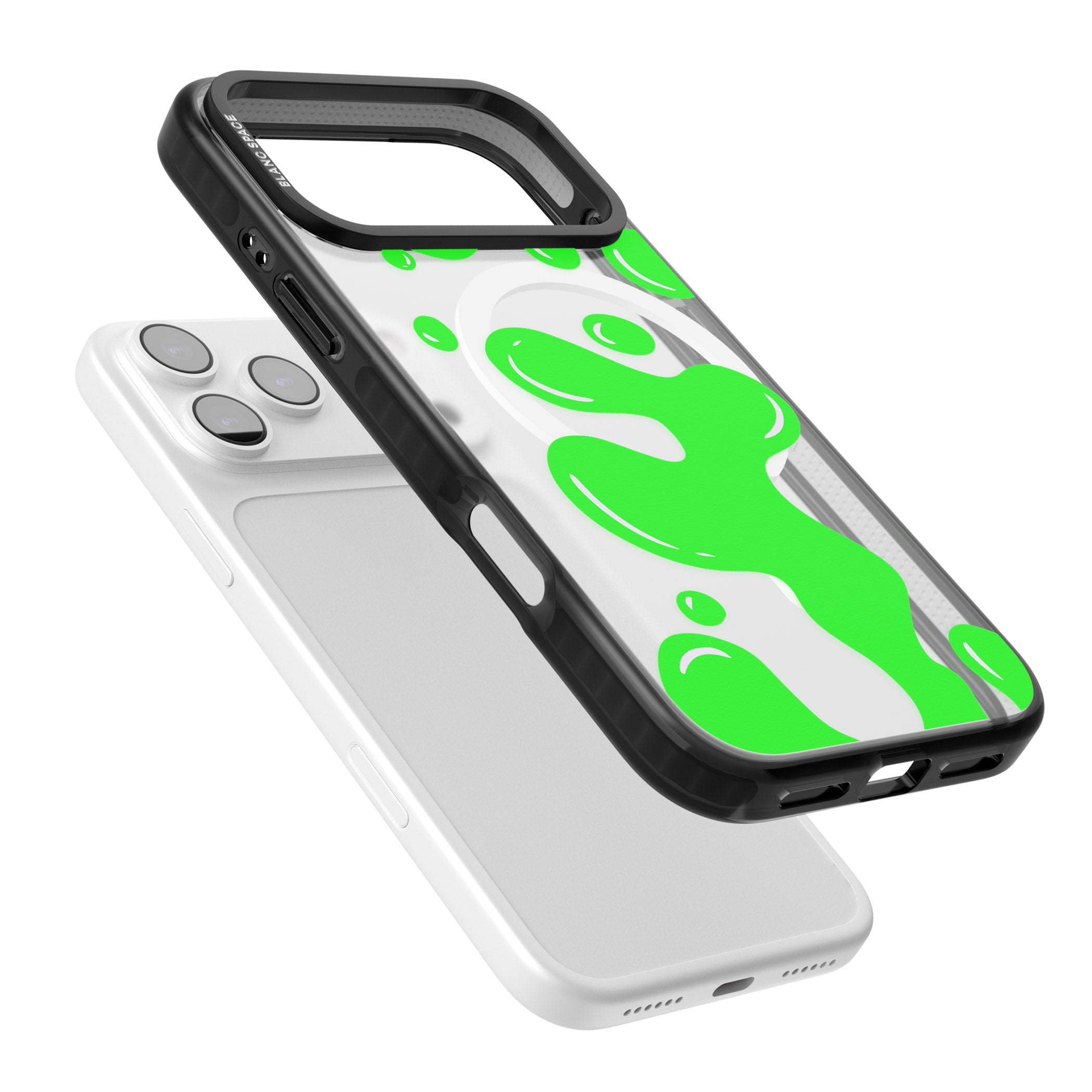 Green Lava Lamp iPhone 17 Pro Max Impact Pro Black Phone Case Colours