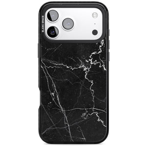 Bold Black Marble With White Texture