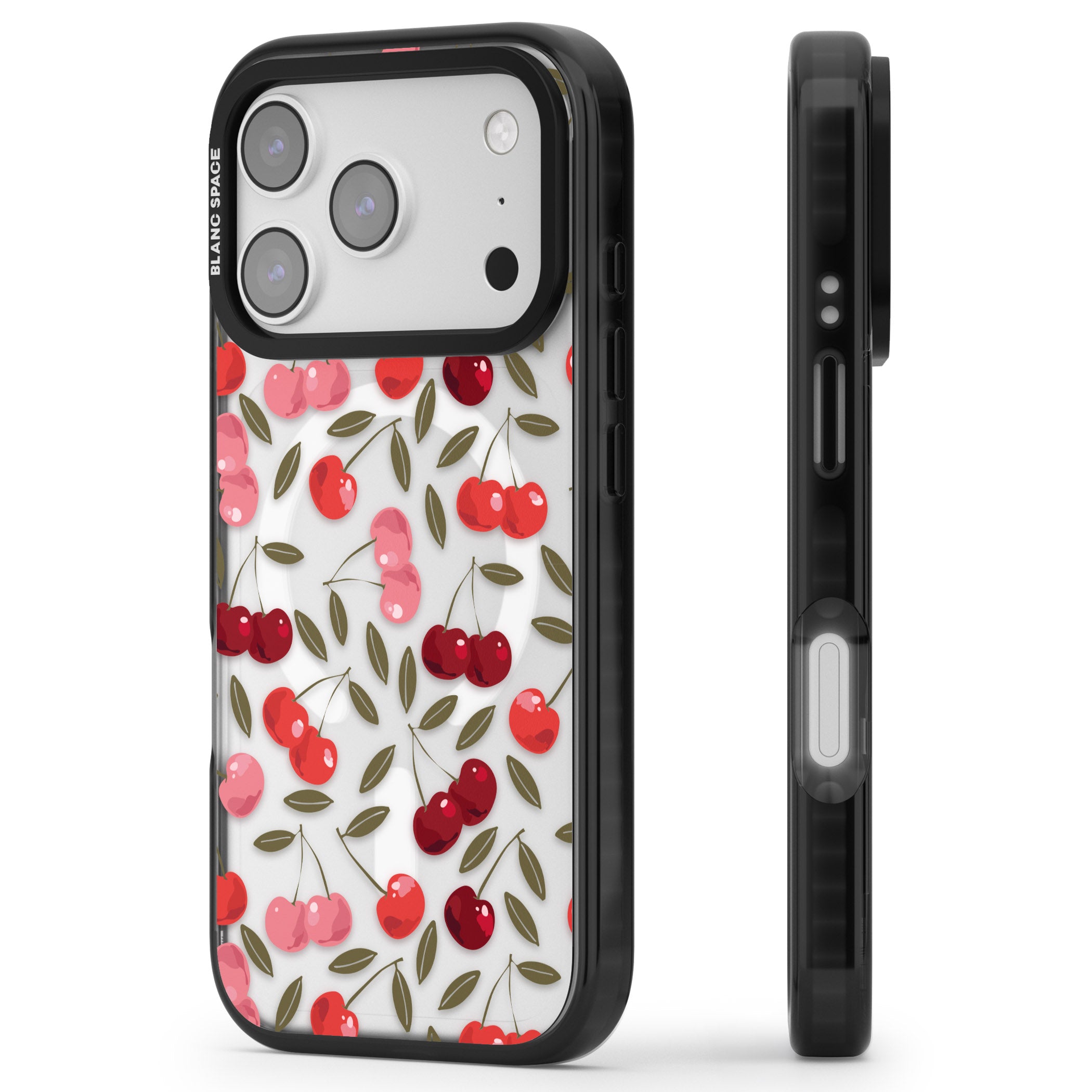 Cherry On Top iPhone 17 Pro Max Impact Pro Black Phone Case Side Profile