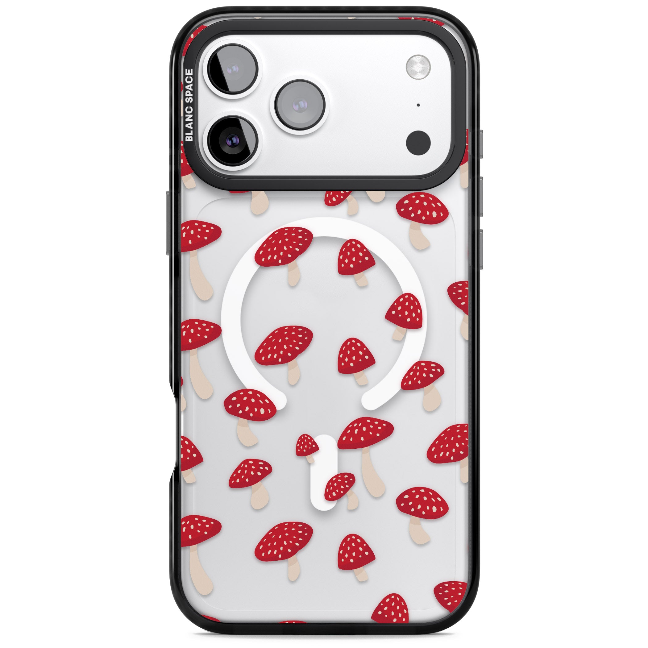 Magical Mushroom Pattern iPhone 17 Pro Max Impact Pro Black Phone Case
