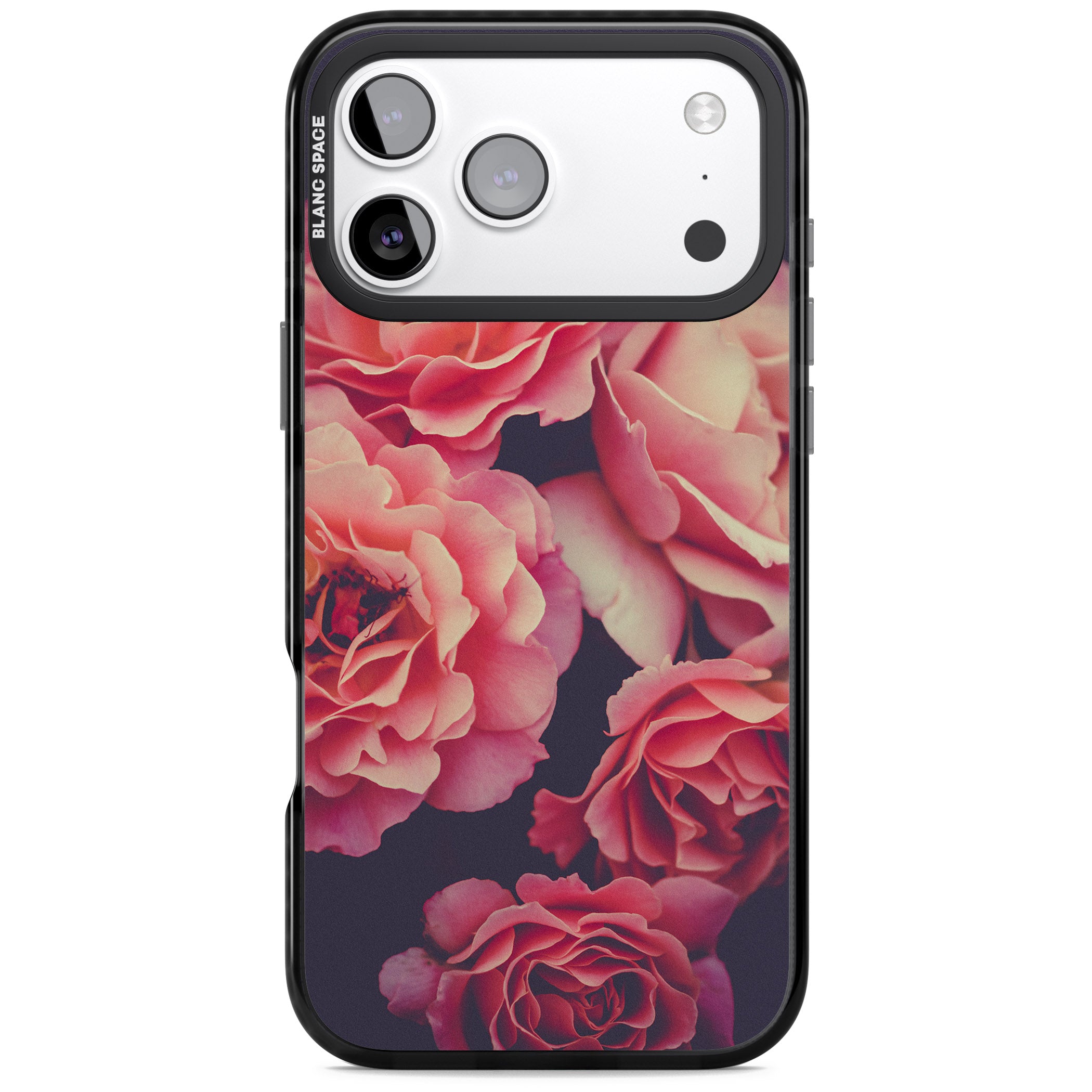 Midnight Rose Bloom iPhone 17 Pro Max Impact Pro Black Phone Case