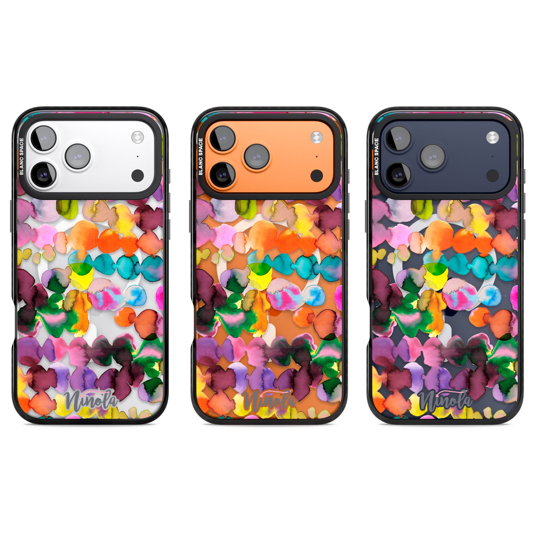 Ink Splash Hues iPhone 17 Pro Impact Pro Black Phone Case APT Impact Protection