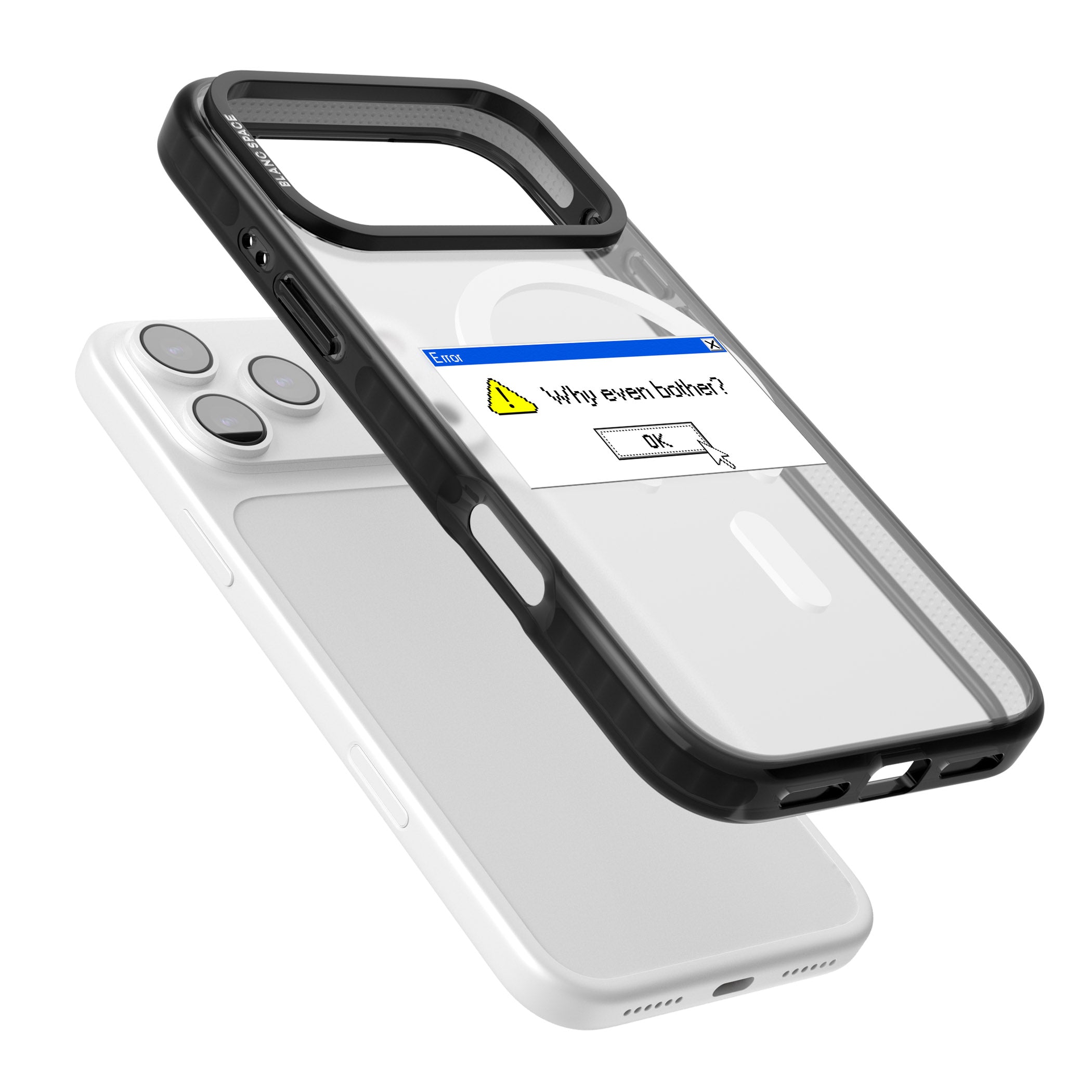 Why Even Bother Exe iPhone 17 Pro Max Impact Pro Black Phone Case Colours