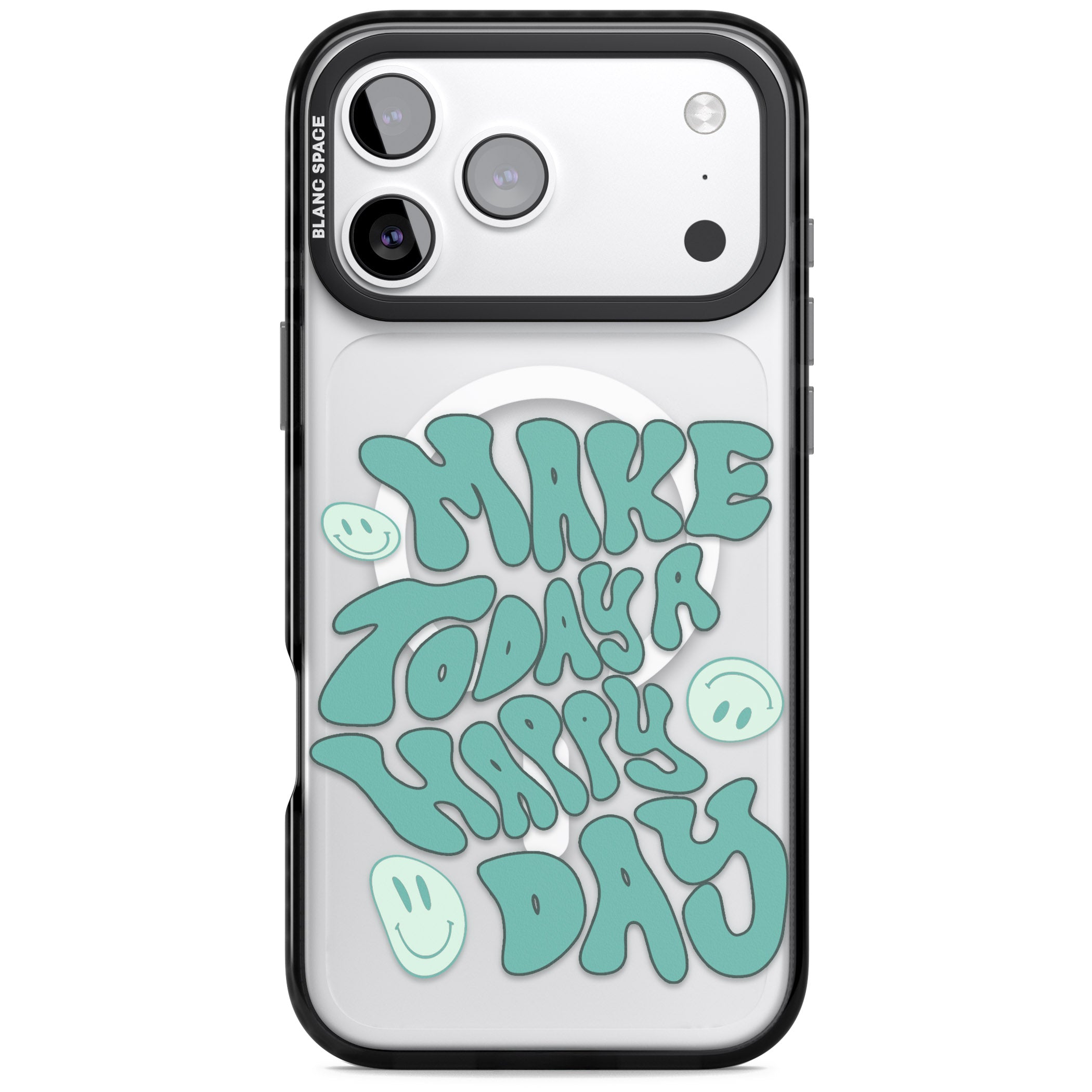 Make Today A Happy Day iPhone 17 Pro Max Impact Pro Black Phone Case