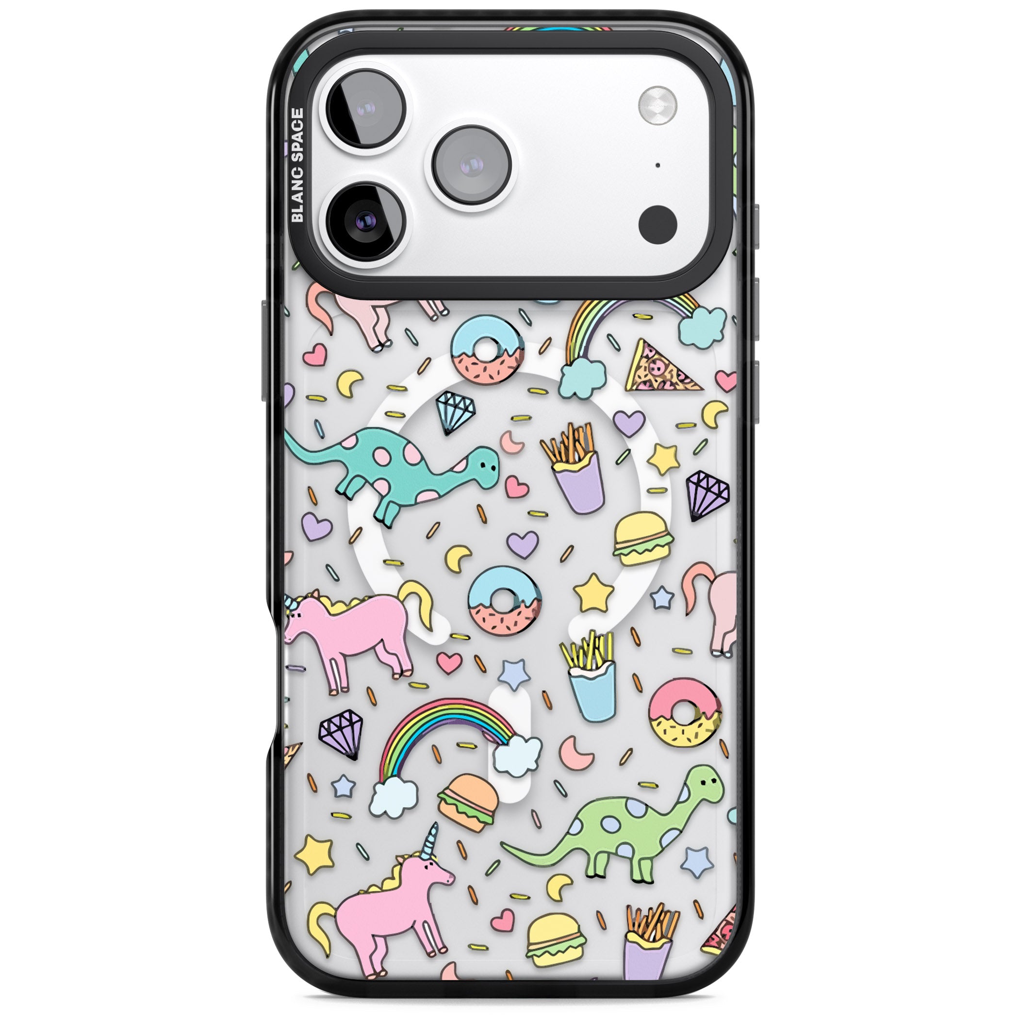 Cute Pattern iPhone 17 Pro Max Impact Pro Black Phone Case
