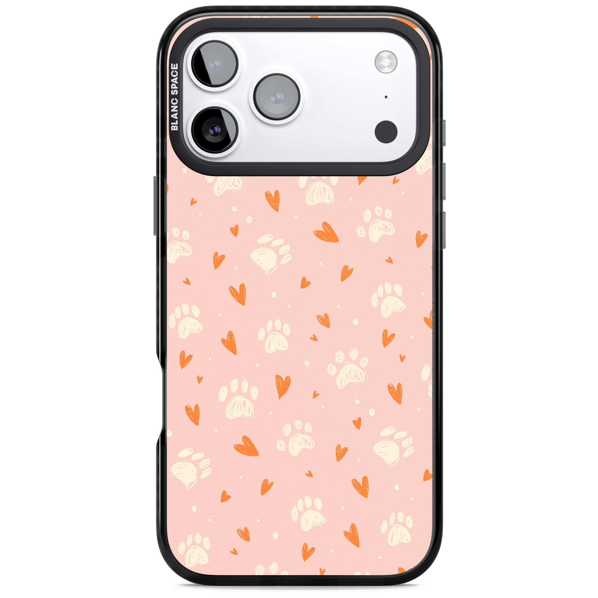 Paws & Hearts iPhone 17 Pro Max Impact Pro Black Phone Case